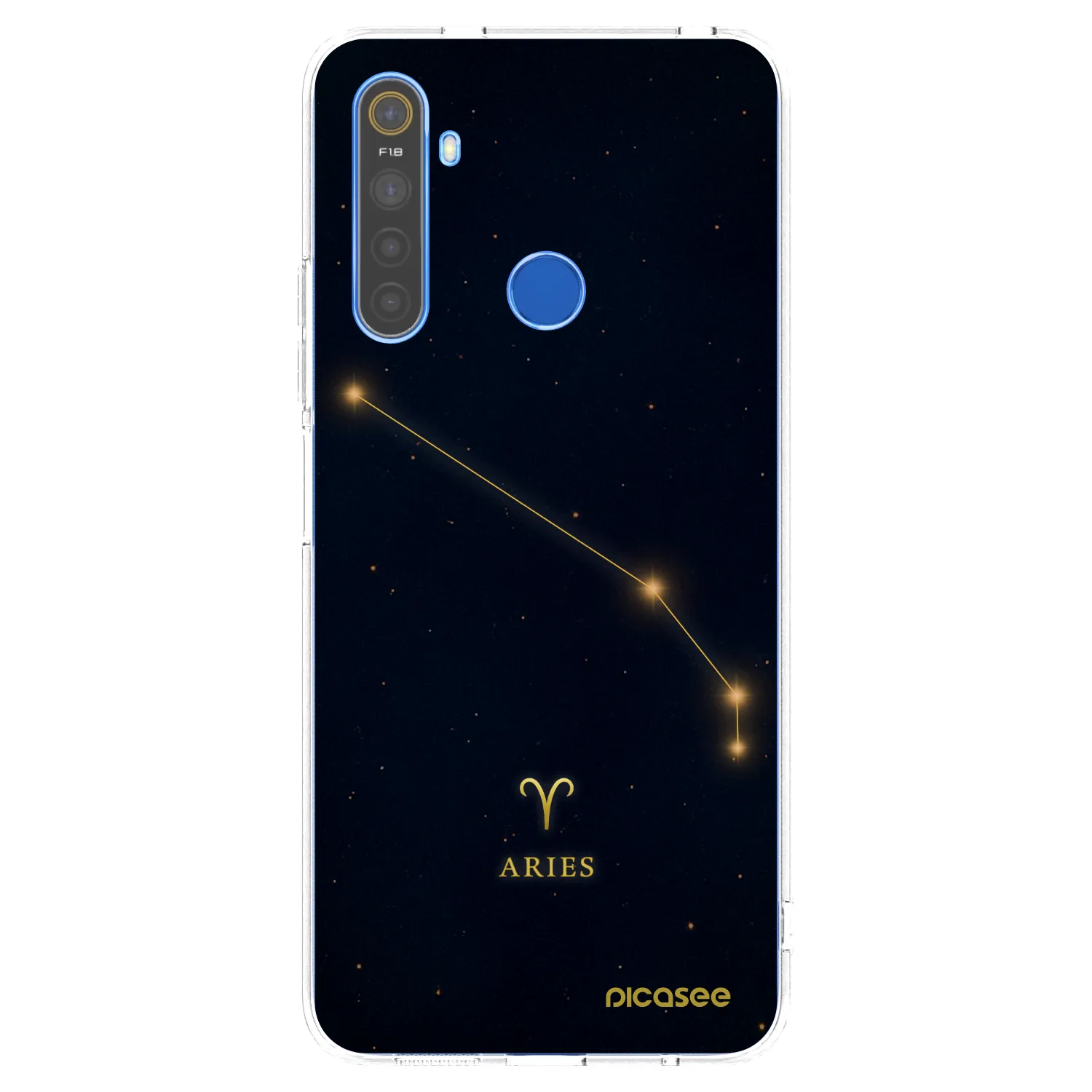 Picasee silikonowe przeźroczyste etui na Realme 5 - ARIES