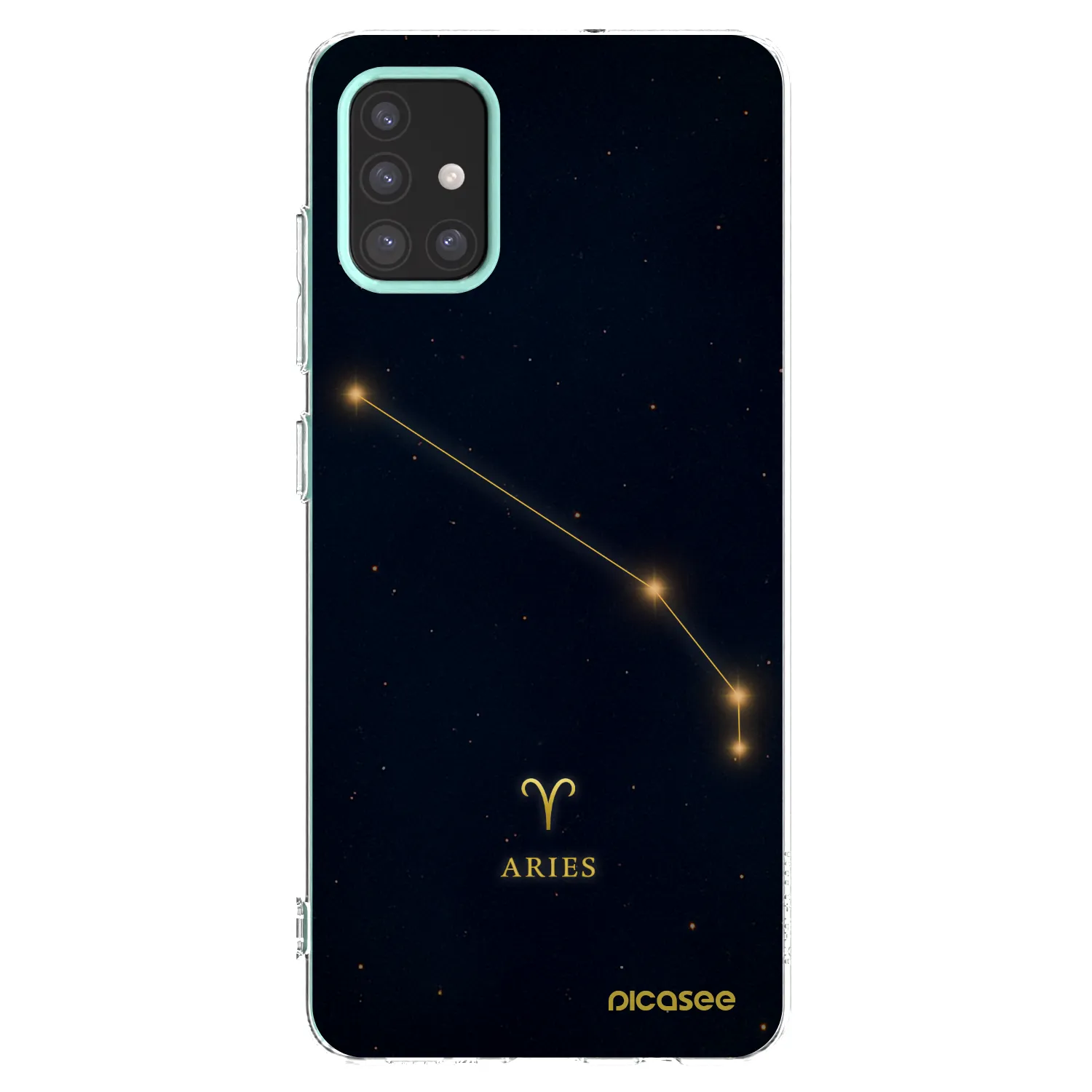 Picasee silikonowe przeźroczyste etui na Samsung Galaxy M31s - ARIES