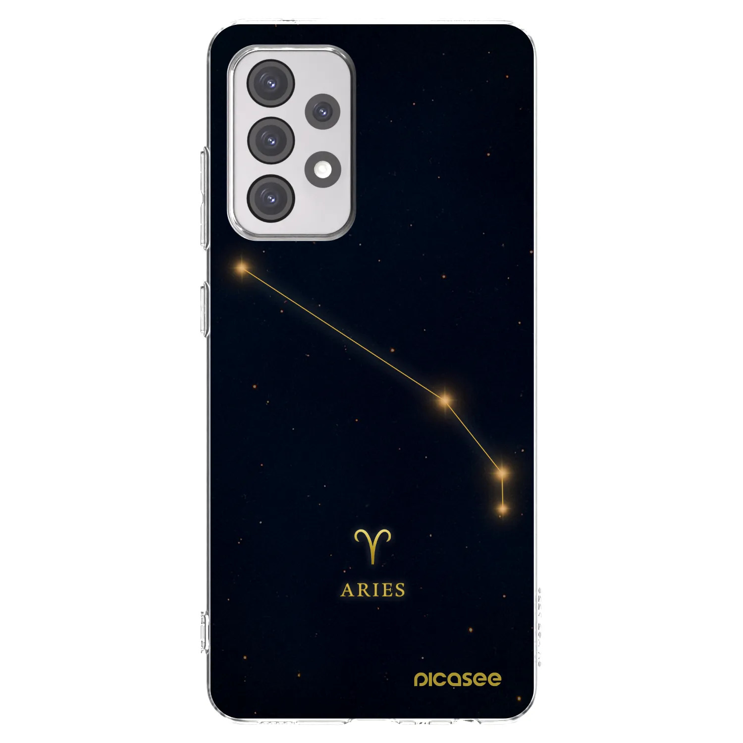 Picasee silikonowe przeźroczyste etui na Samsung Galaxy A52 5G A525F - ARIES
