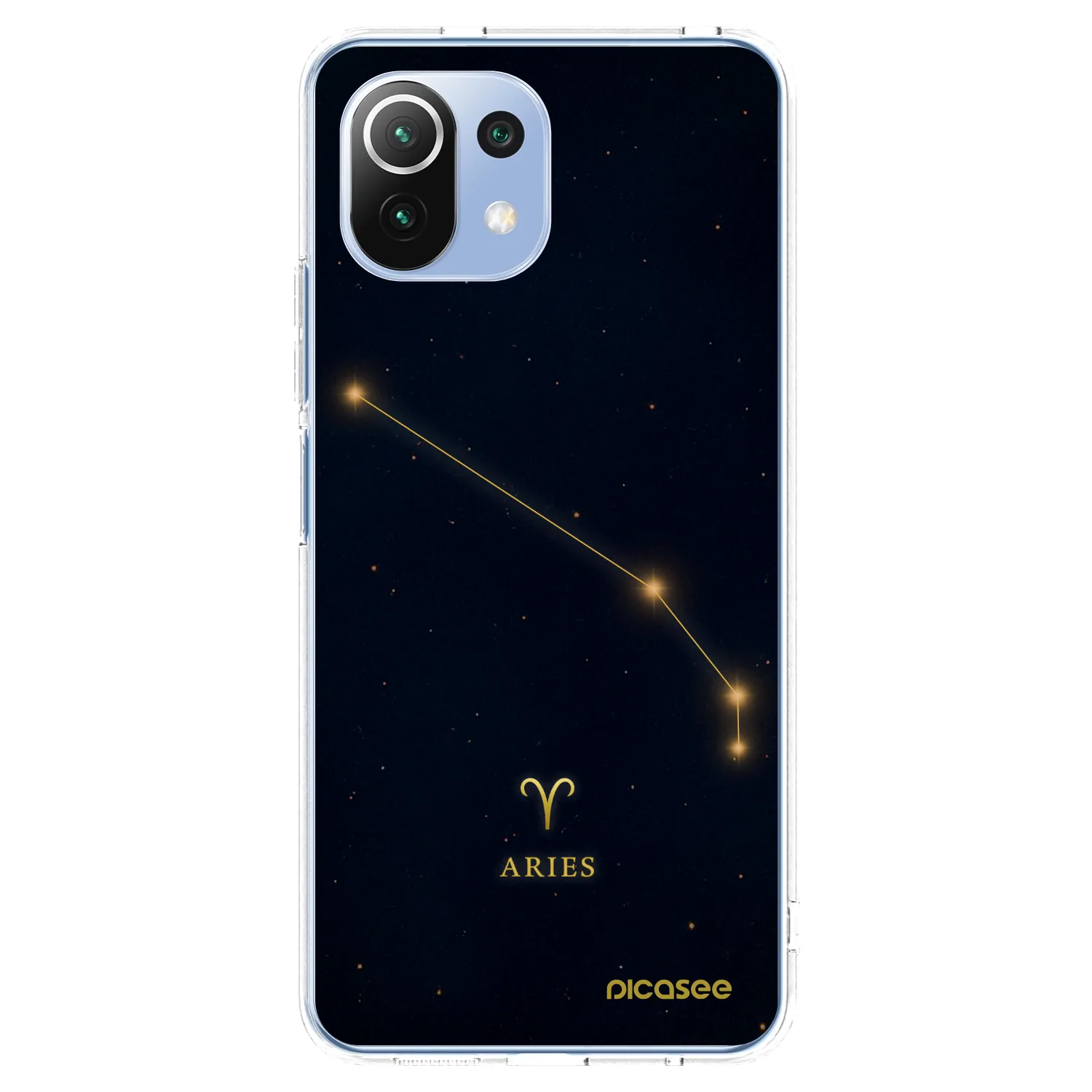 Picasee silikonowe przeźroczyste etui na Xiaomi Mi 11 Lite - ARIES