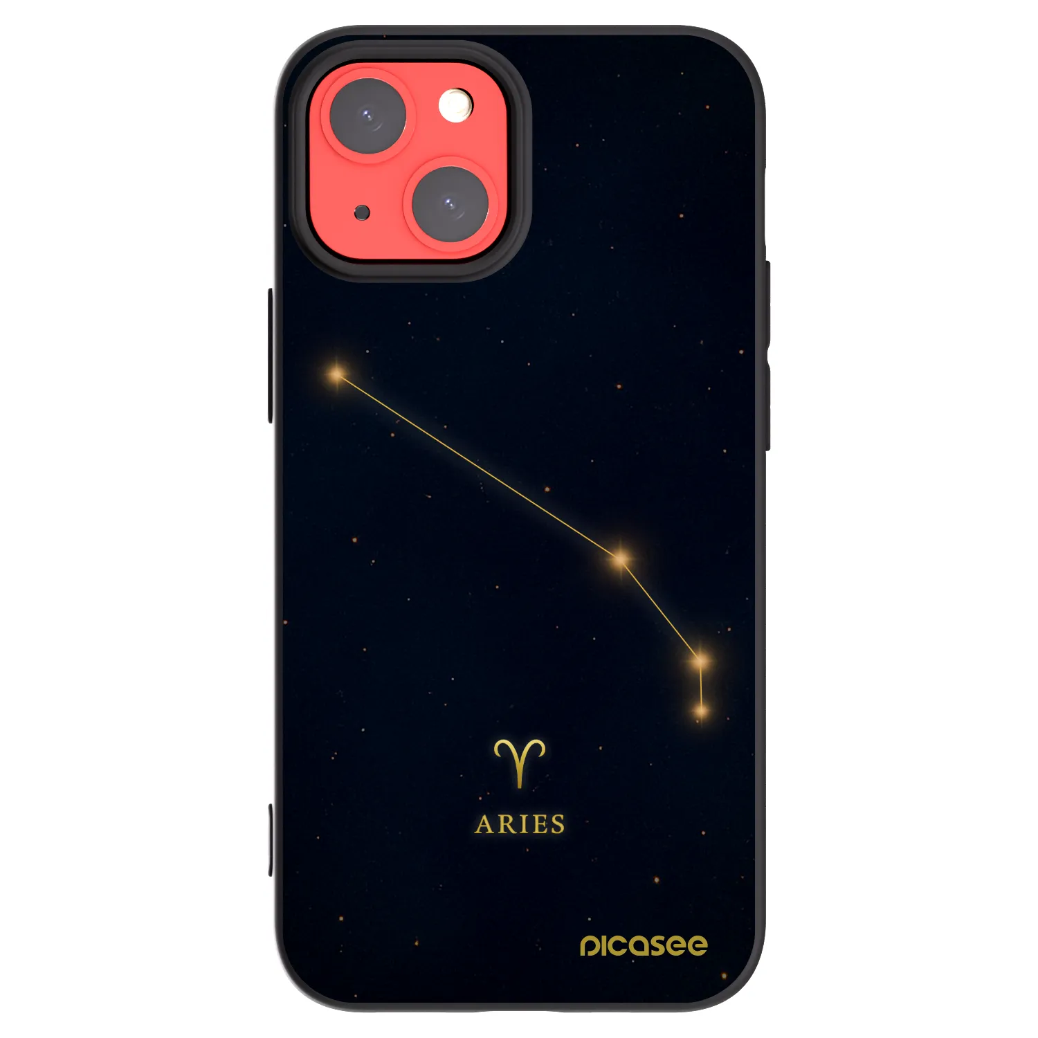 Picasee silikonowe czarne etui na Apple iPhone 13 mini - ARIES
