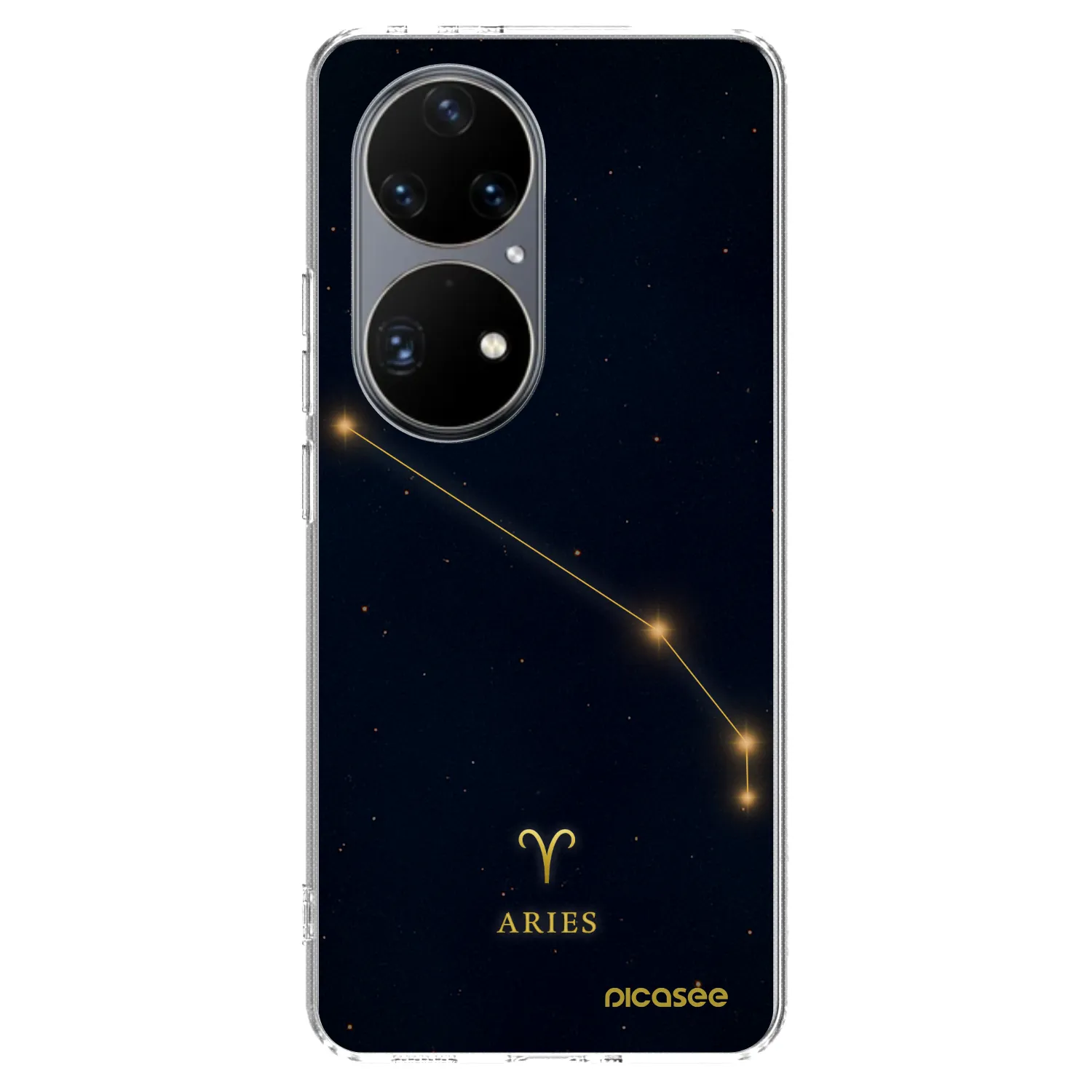 Picasee silikonowe przeźroczyste etui na Huawei P50 - ARIES