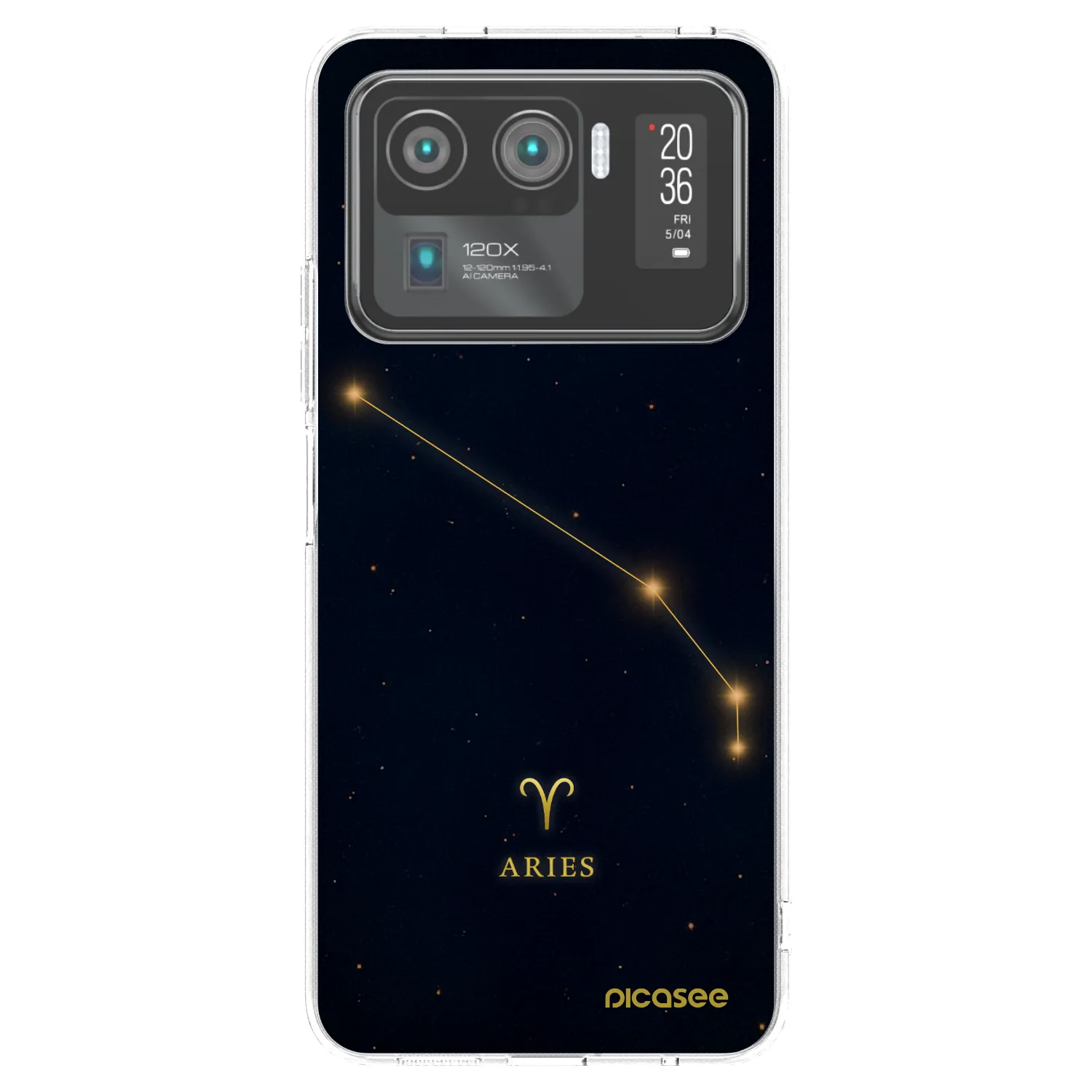 Picasee silikonowe przeźroczyste etui na Xiaomi Mi 11 Ultra - ARIES