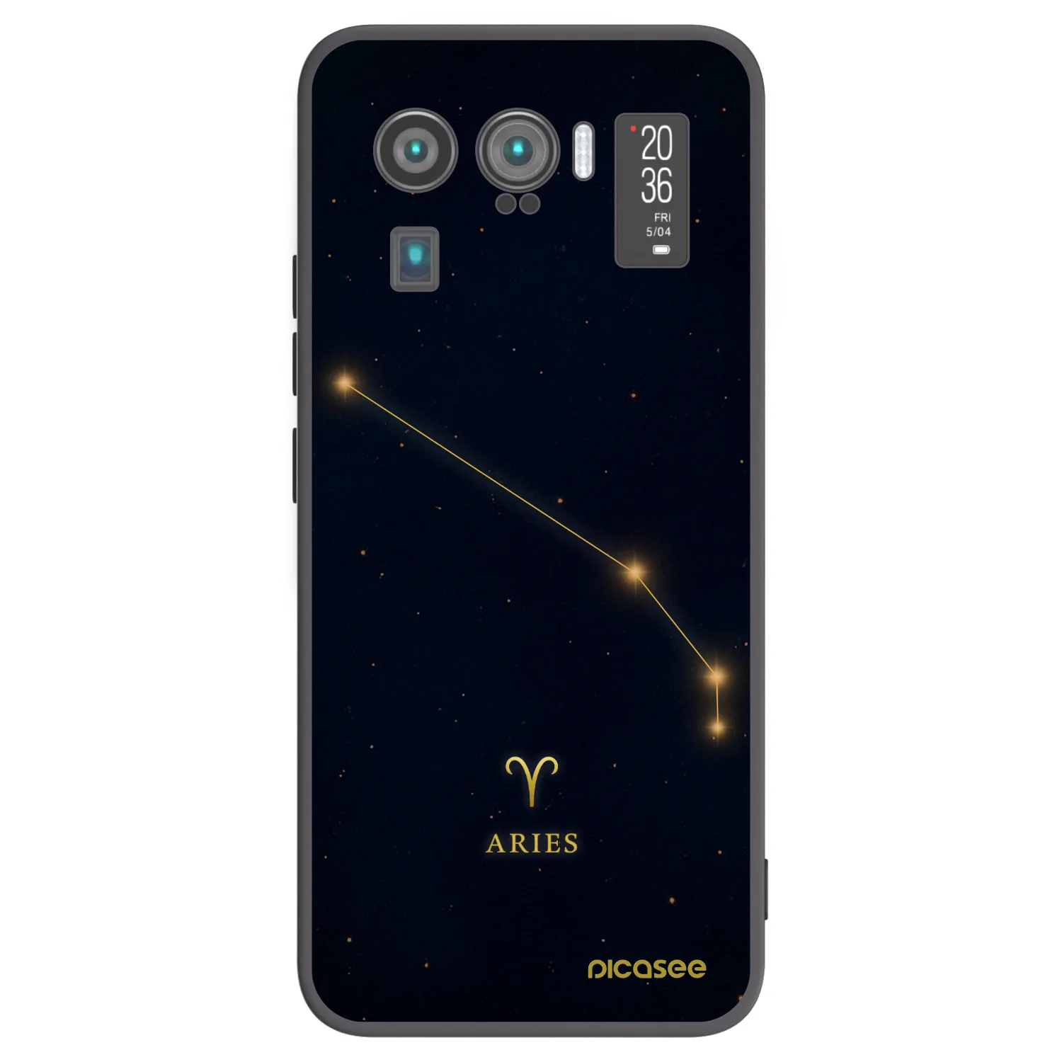 Picasee silikonowe czarne etui na Xiaomi Mi 11 Ultra - ARIES