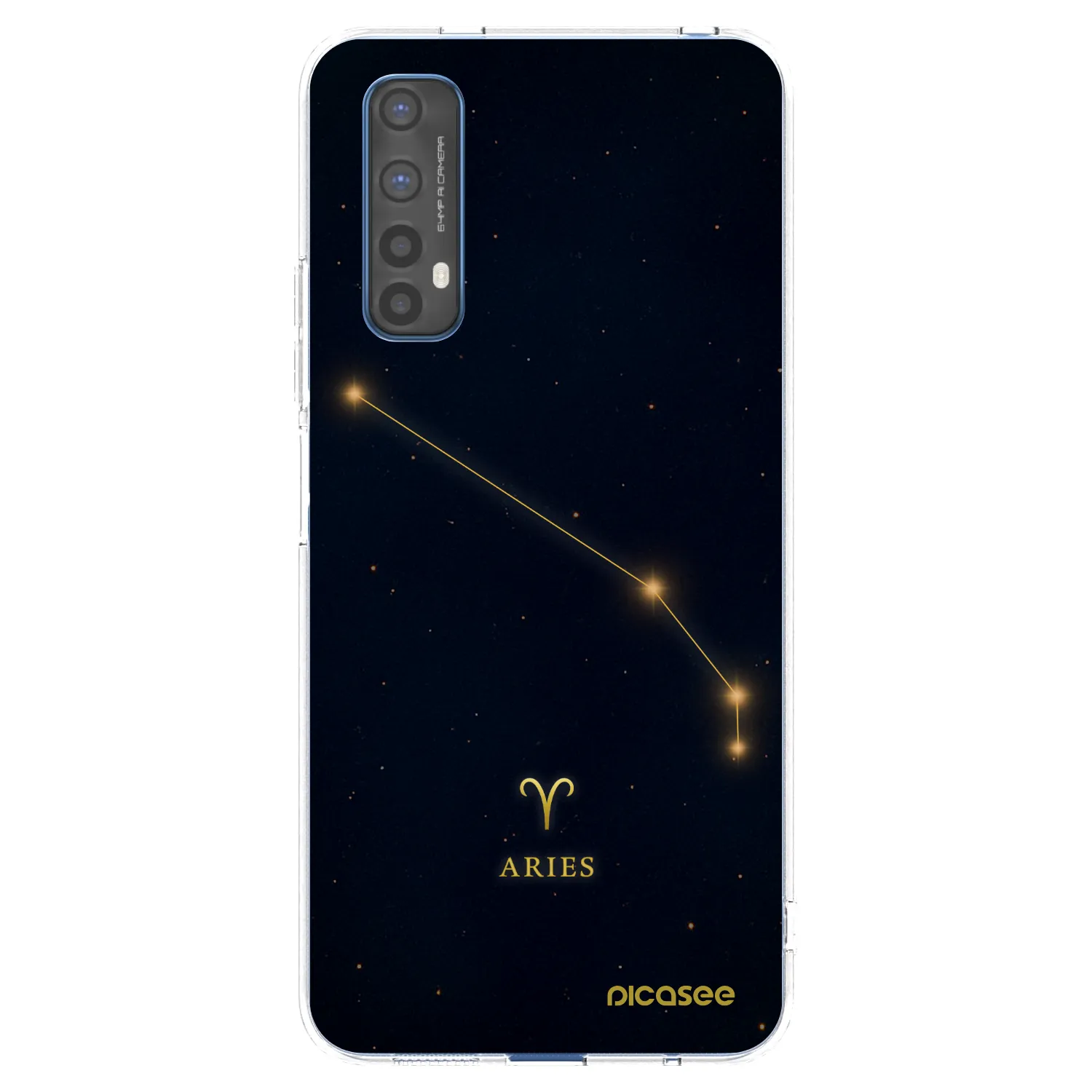 Picasee silikonowe przeźroczyste etui na Realme 7 - ARIES