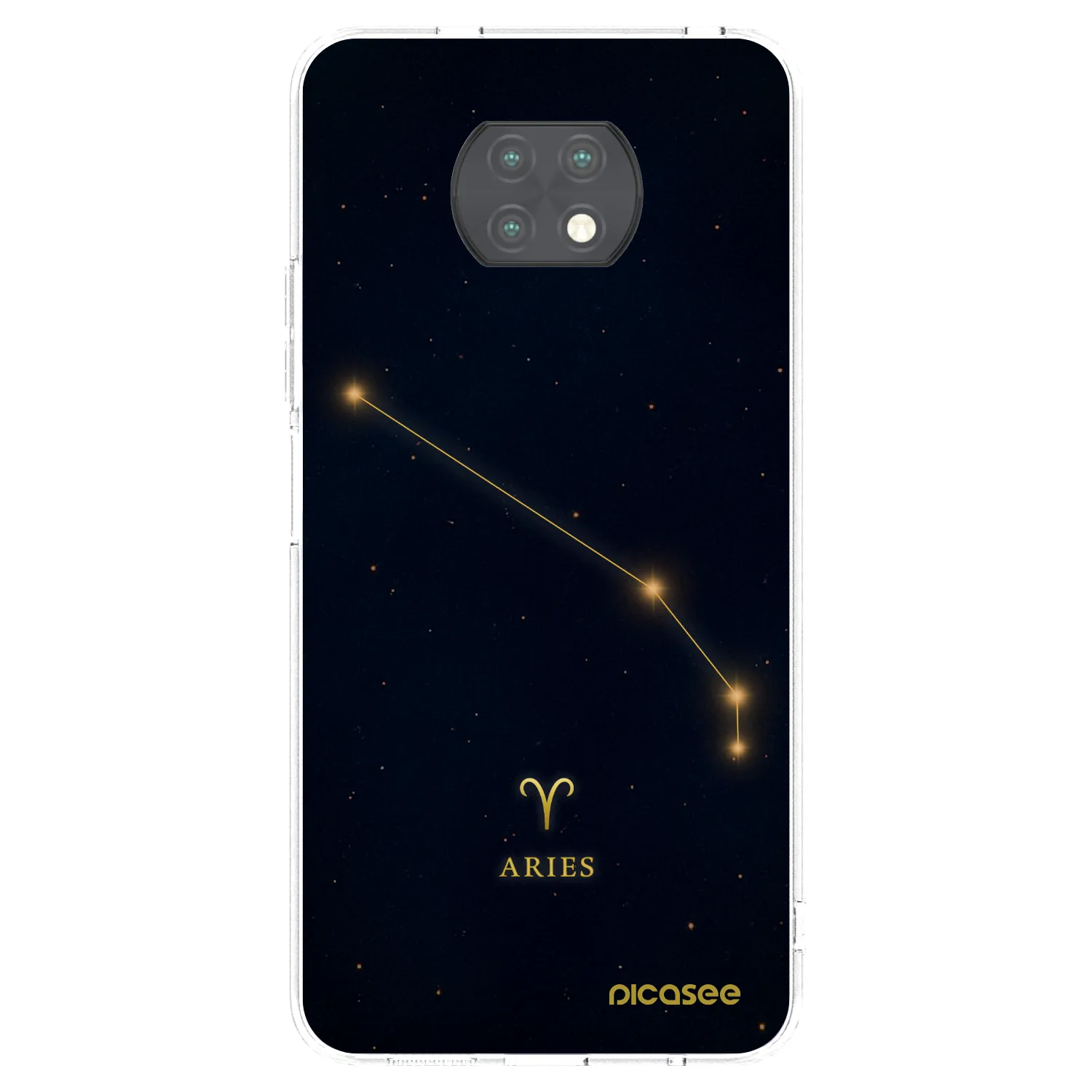 Picasee silikonowe przeźroczyste etui na Xiaomi Redmi Note 9T - ARIES