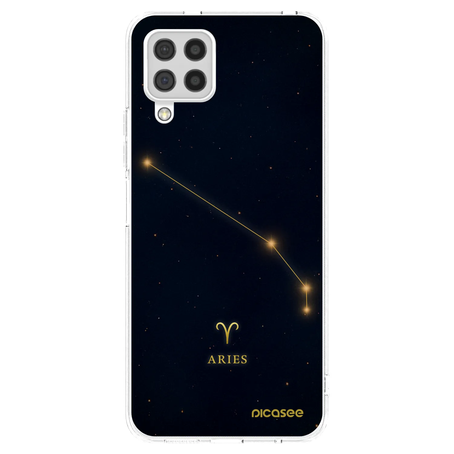 Picasee silikonowe przeźroczyste etui na Samsung Galaxy A22 A225F 4G - ARIES
