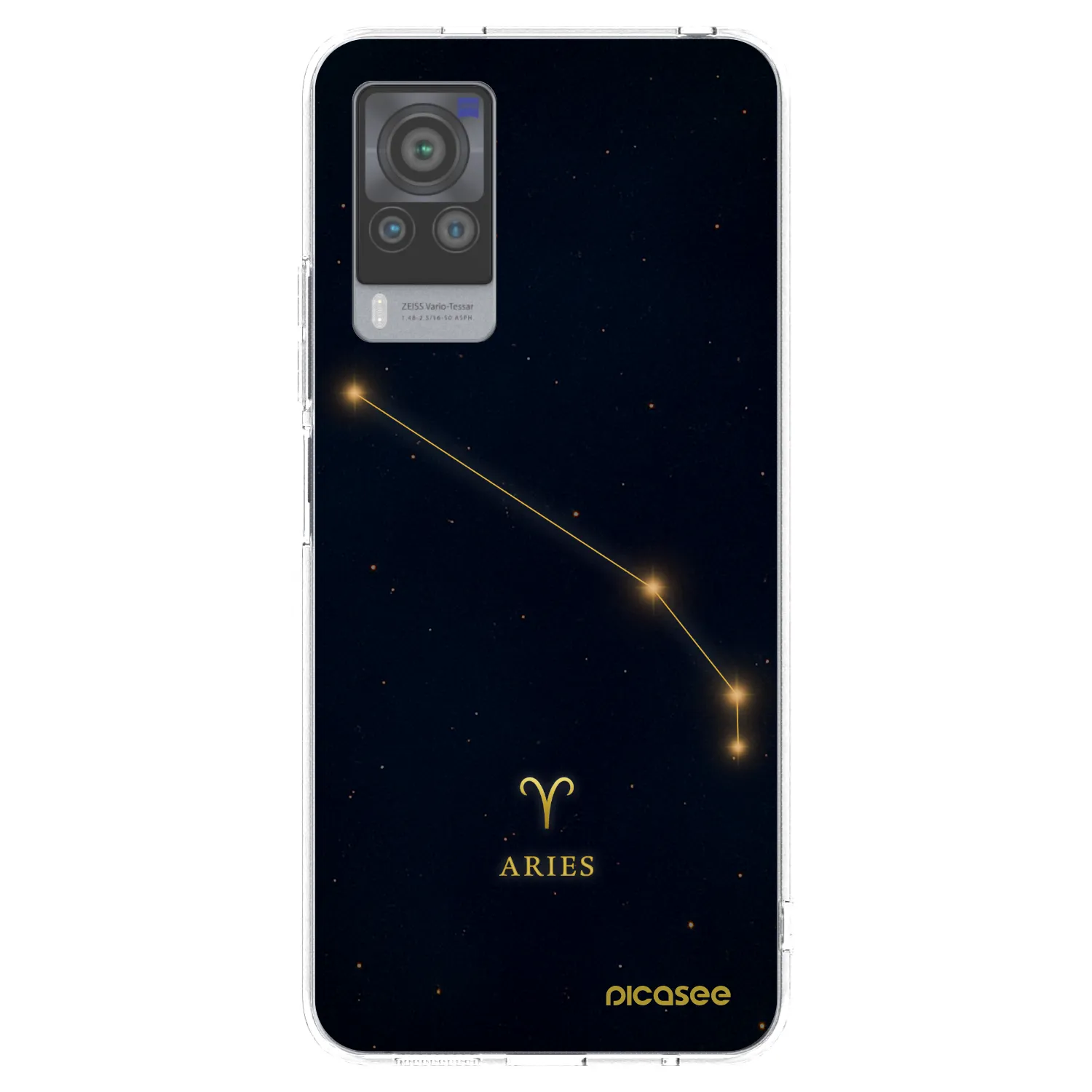 Picasee silikonowe przeźroczyste etui na Vivo X60 Pro 5G - ARIES