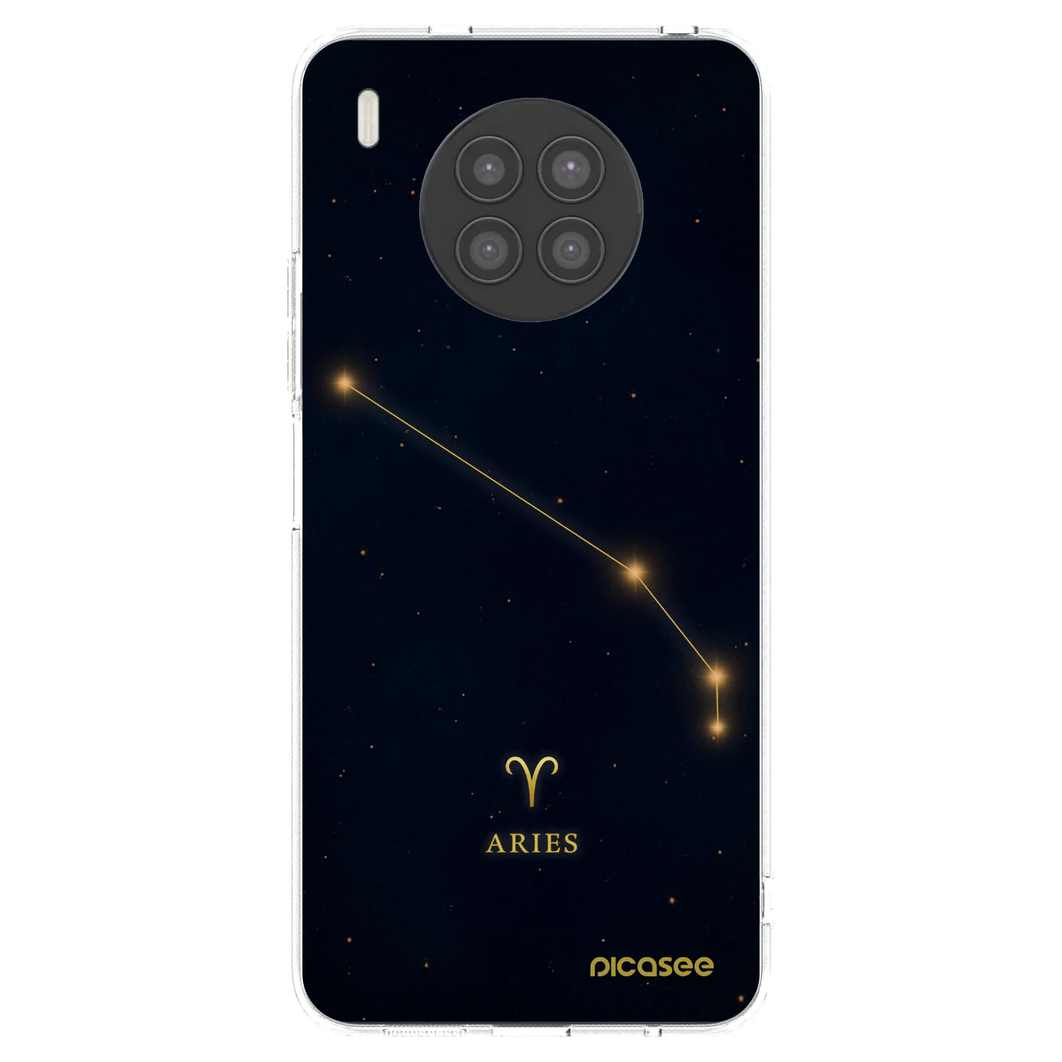 Picasee silikonowe przeźroczyste etui na Huawei Nova 8i - ARIES