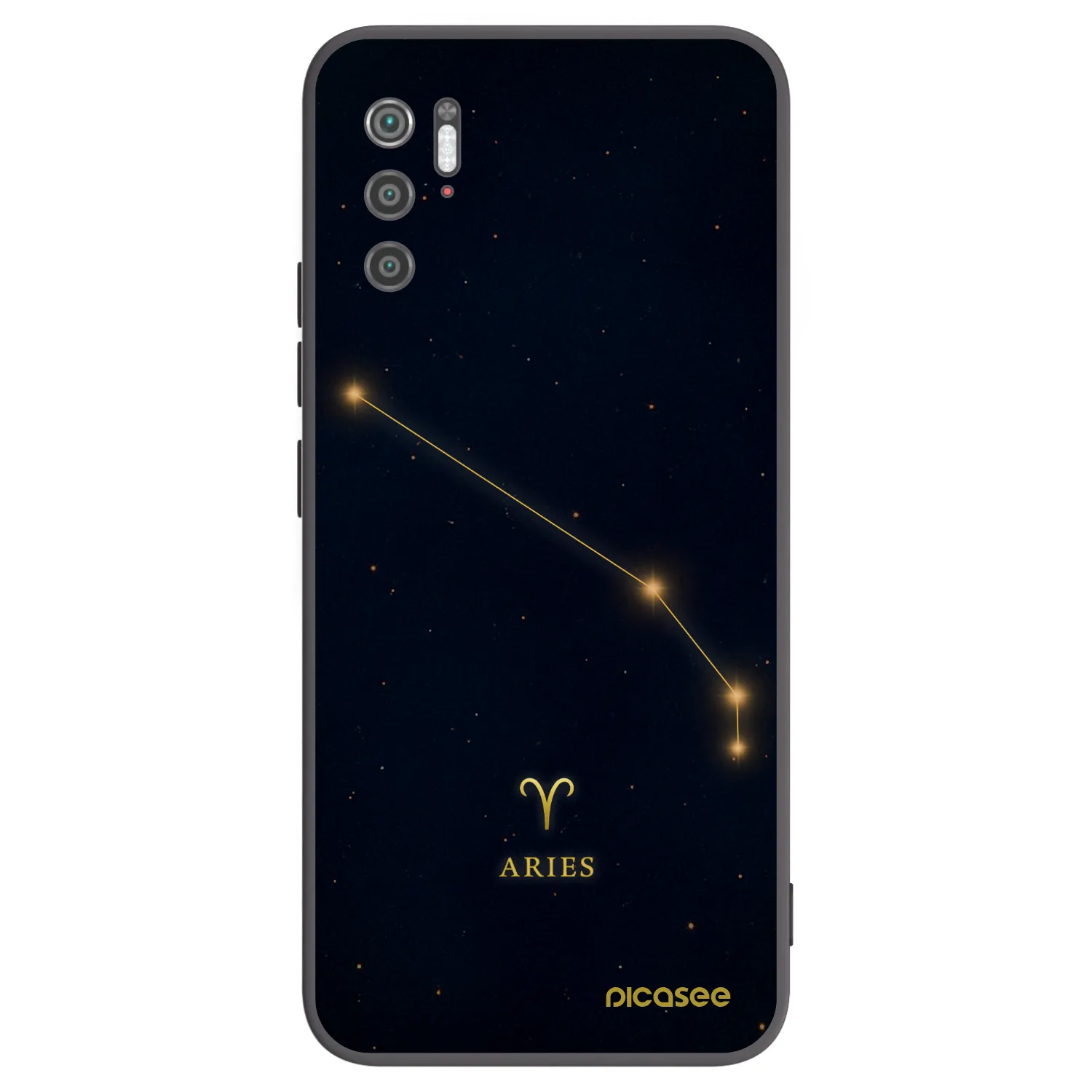 Picasee silikonowe czarne etui na Xiaomi Poco M3 Pro 5G - ARIES