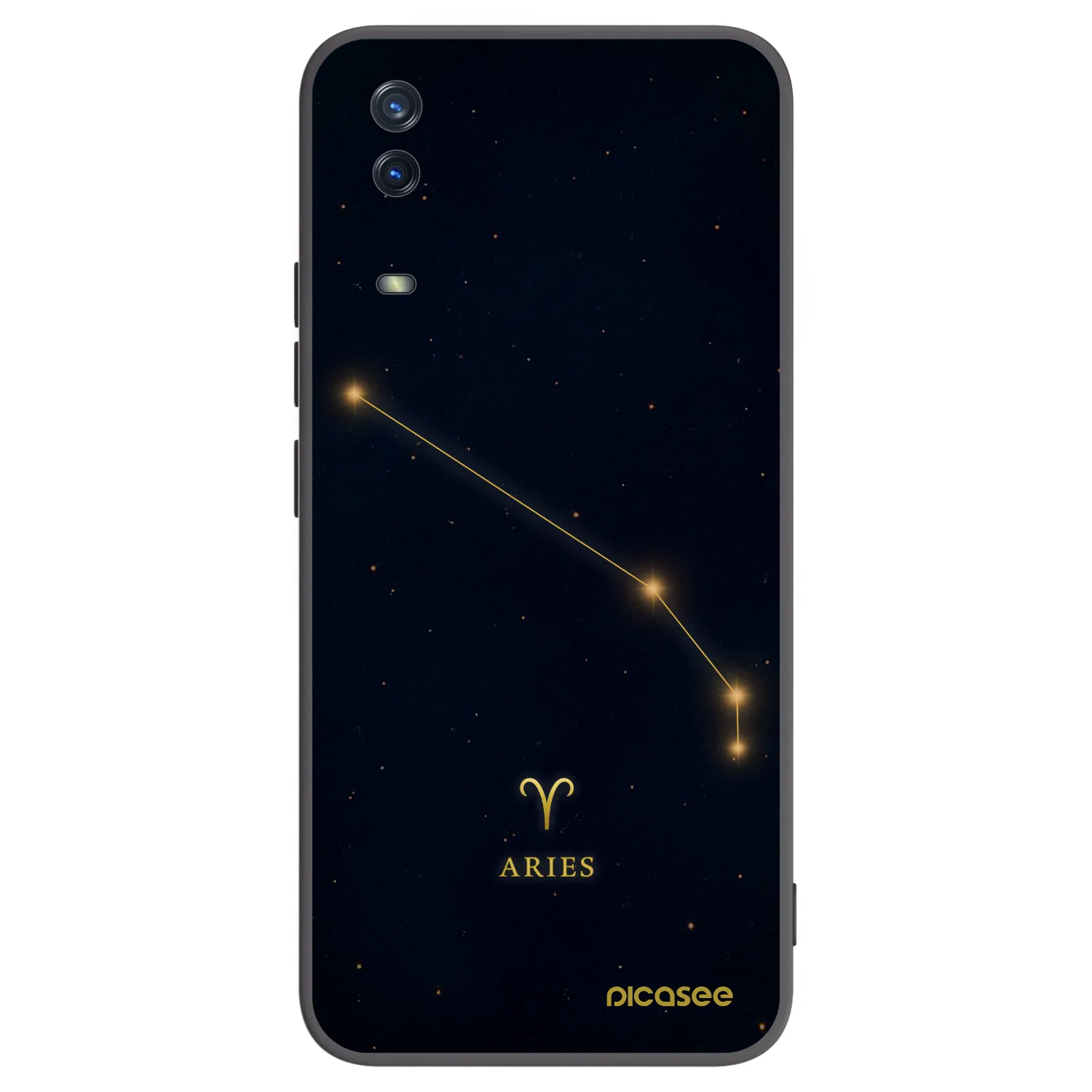 Picasee silikonowe czarne etui na Vivo Y11s - ARIES