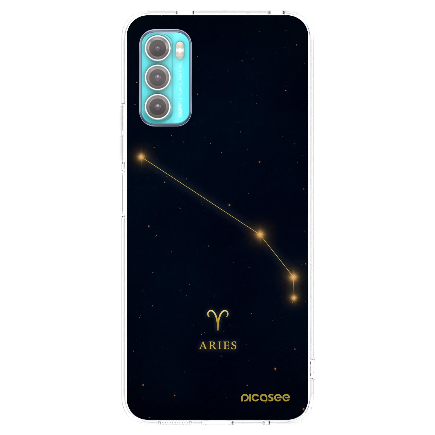 Picasee silikonowe przeźroczyste etui na Motorola Moto G60 - ARIES