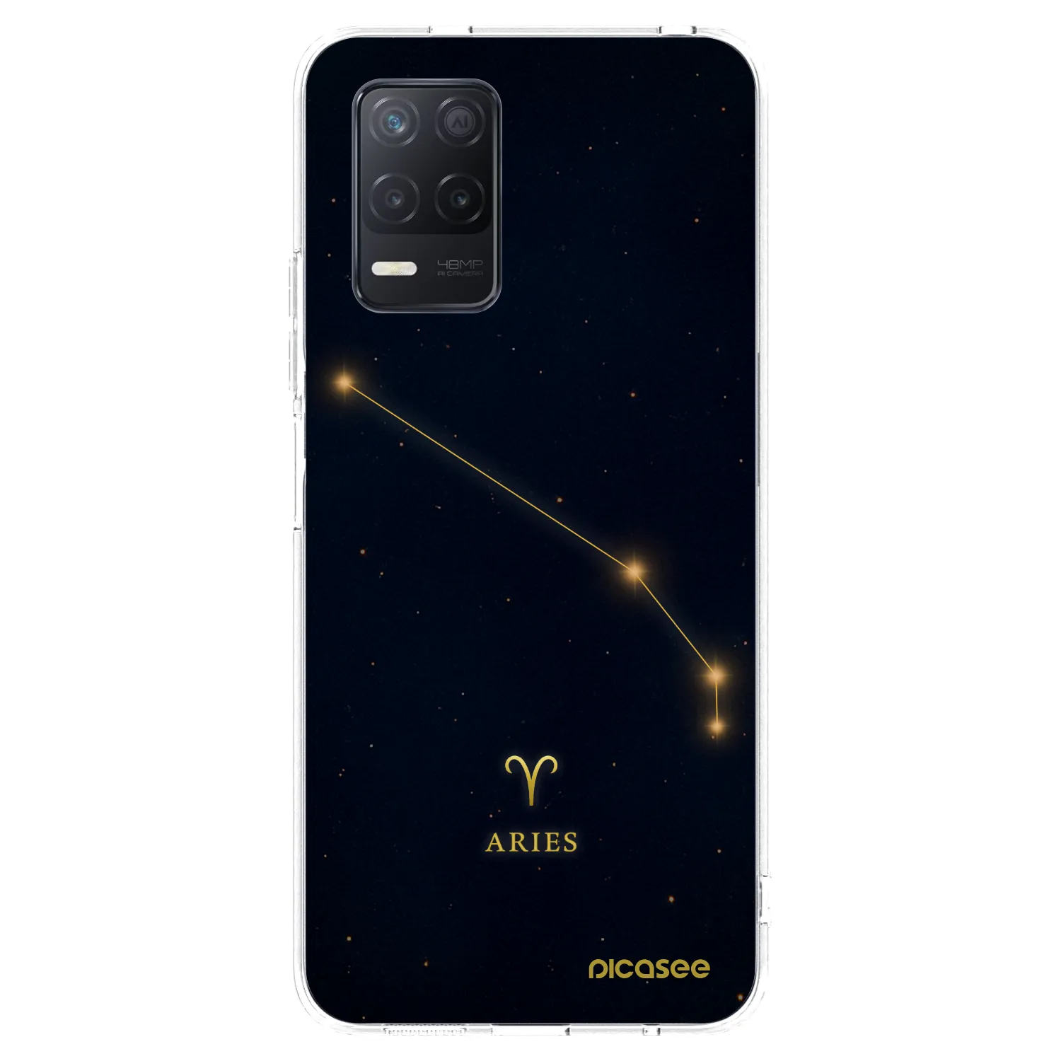 Picasee silikonowe przeźroczyste etui na Realme 8 5G - ARIES