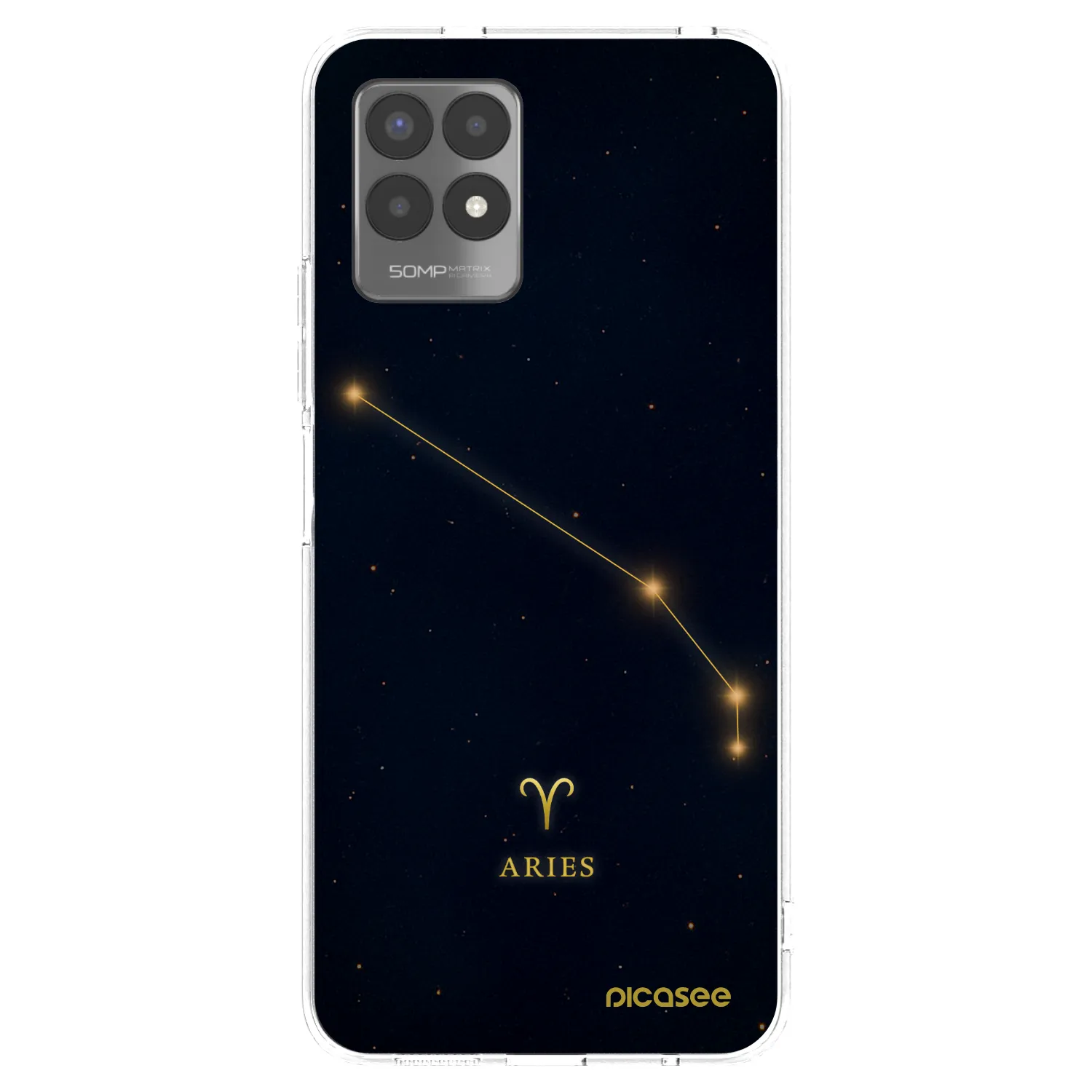 Picasee silikonowe przeźroczyste etui na Realme 8i - ARIES