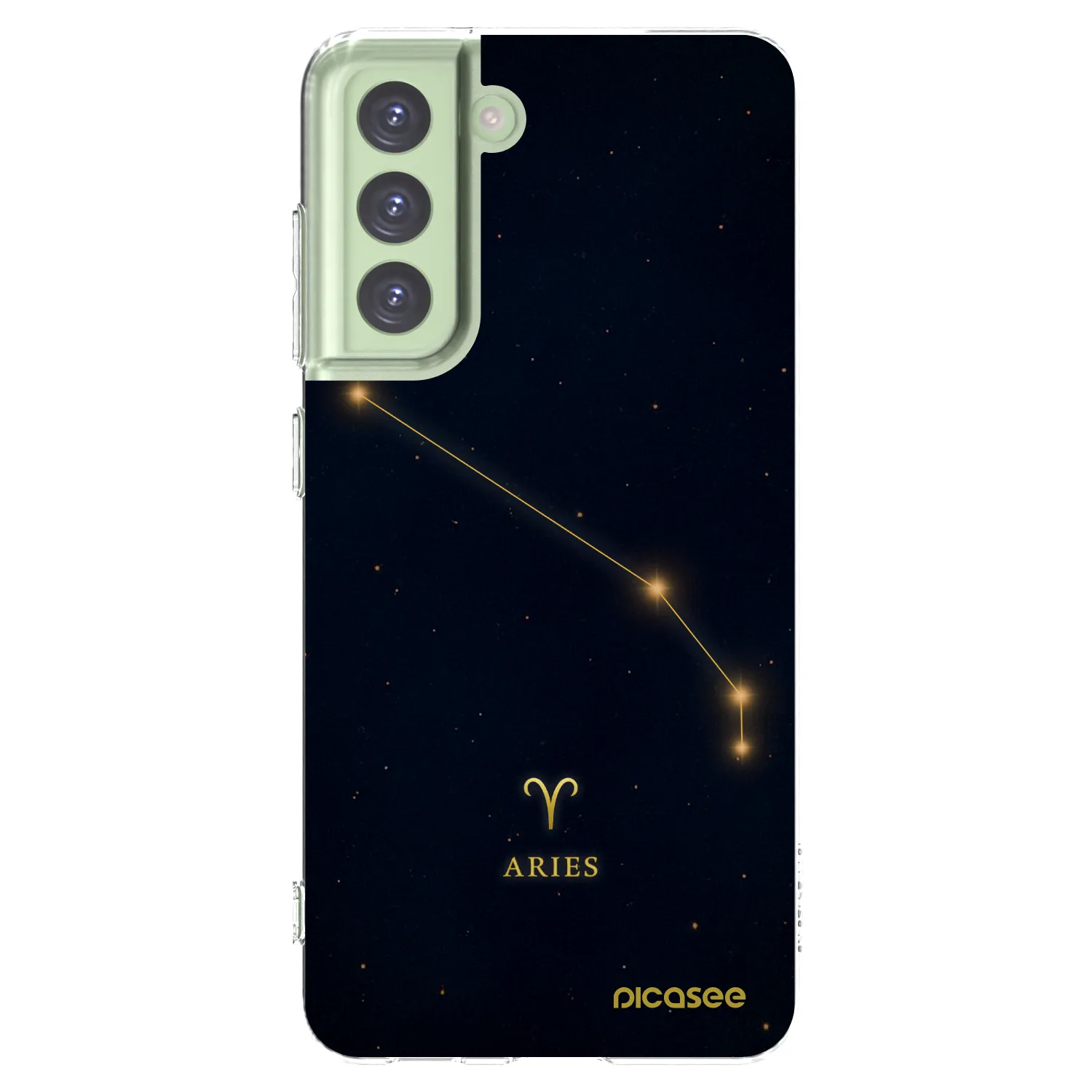 Picasee silikonowe przeźroczyste etui na Samsung Galaxy S21 FE 5G - ARIES