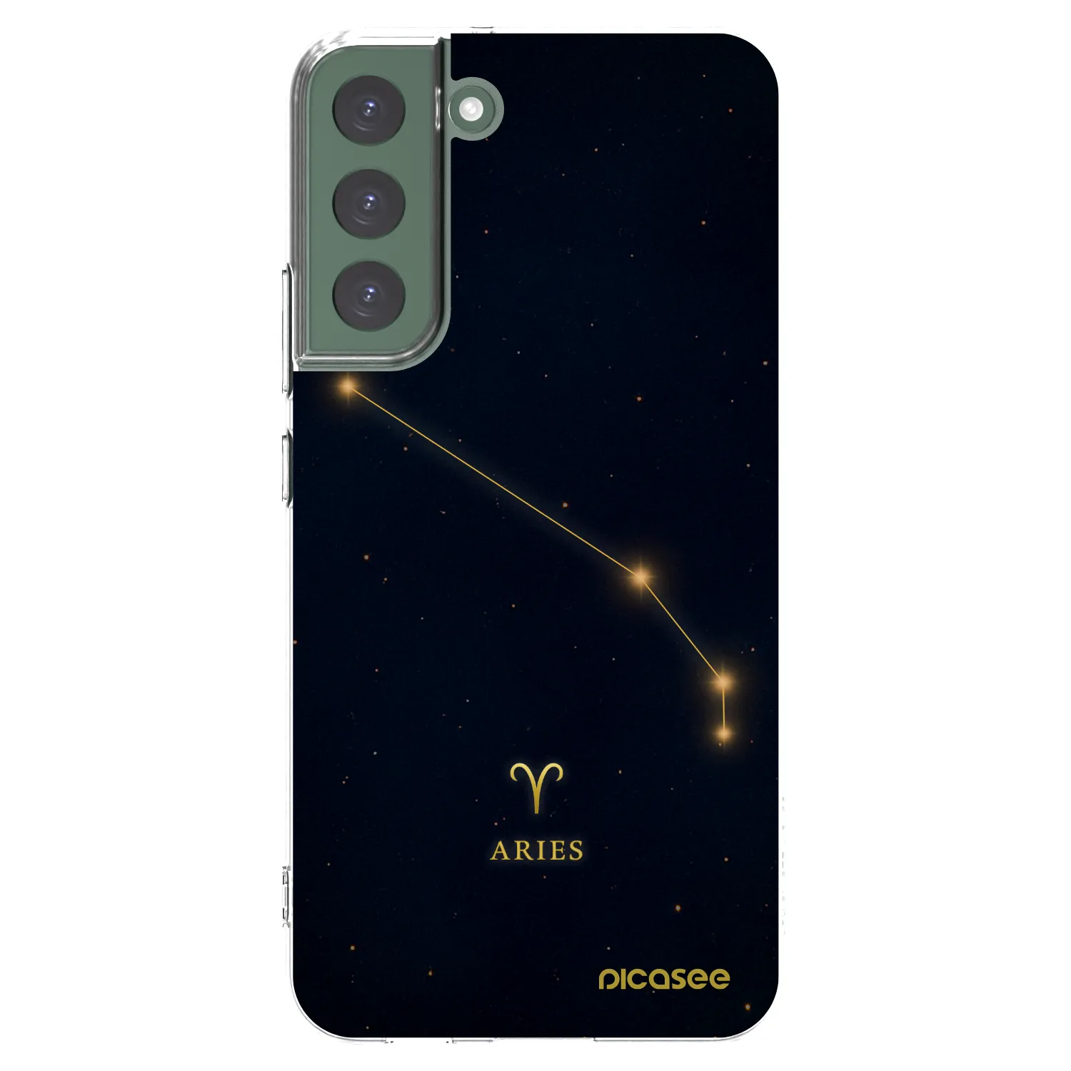 Picasee silikonowe przeźroczyste etui na Samsung Galaxy S22+ 5G - ARIES