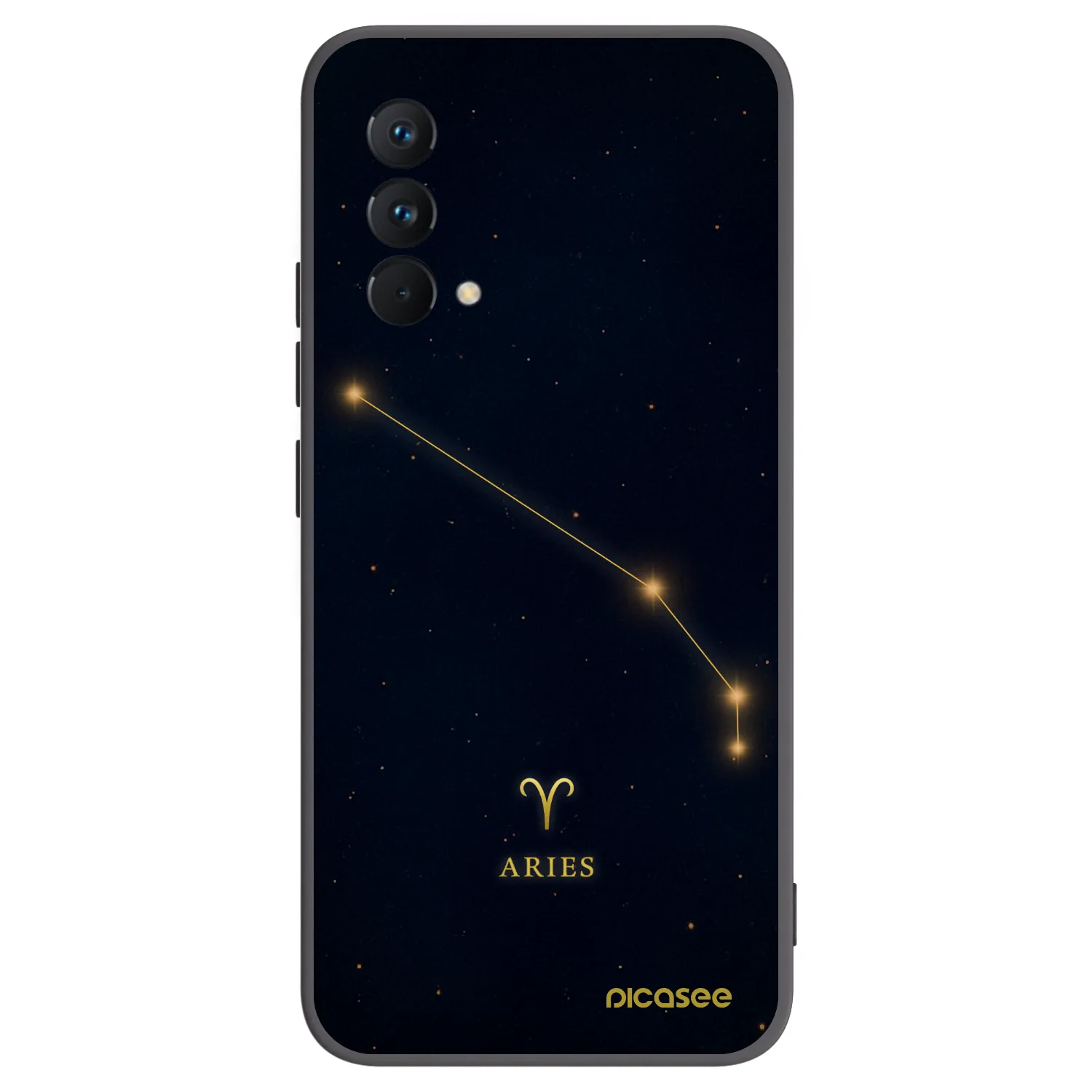 Picasee silikonowe czarne etui na Realme GT Master Edition 5G - ARIES