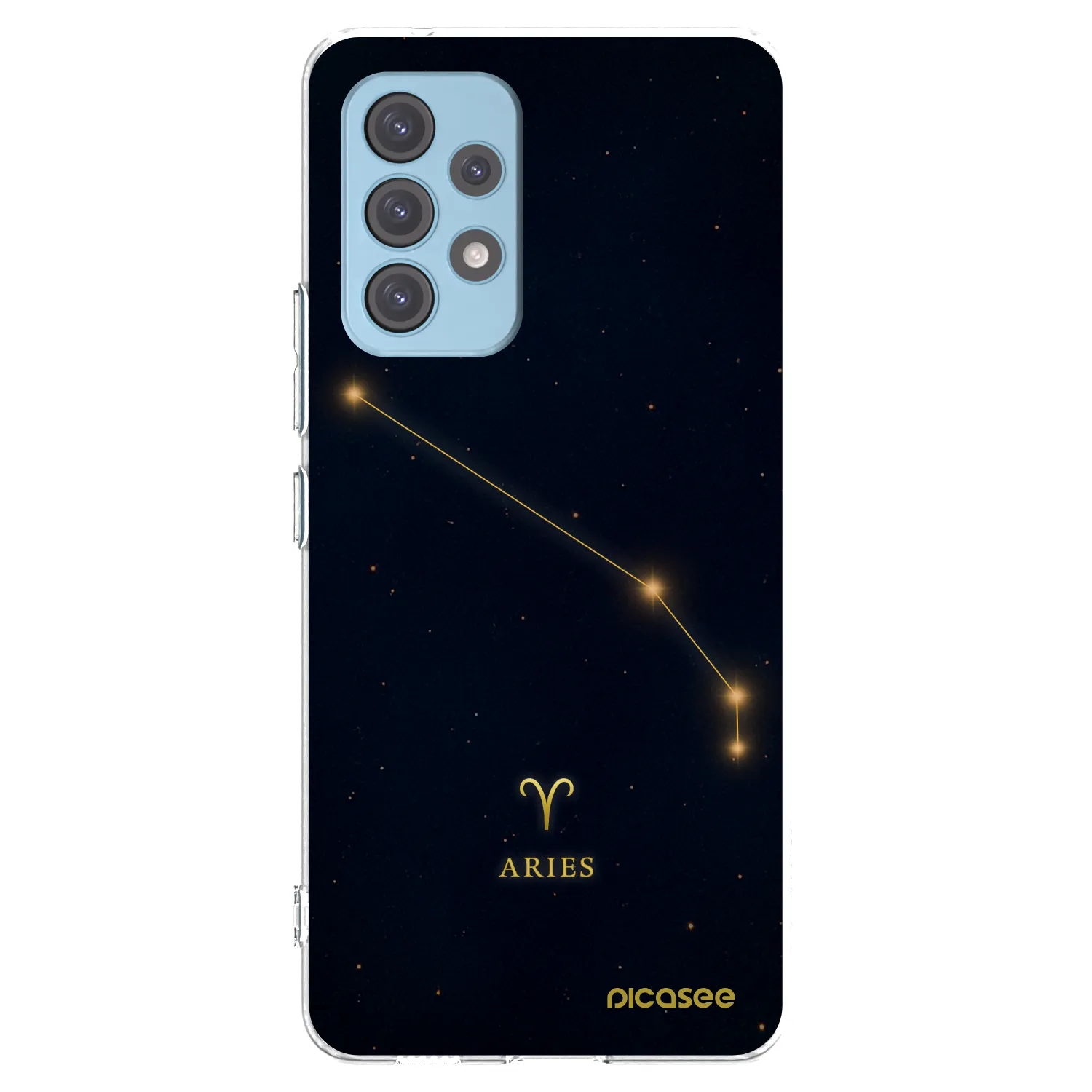 Picasee silikonowe przeźroczyste etui na Samsung Galaxy A53 5G A536 - ARIES