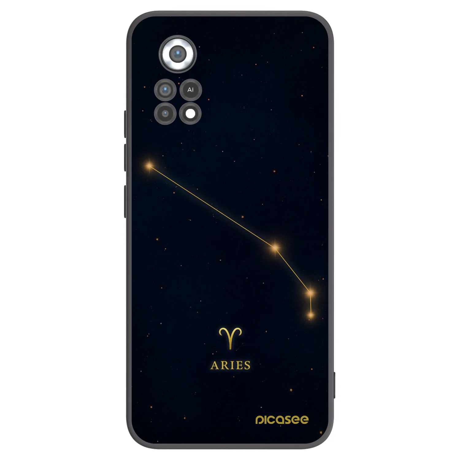 Picasee silikonowe czarne etui na Xiaomi Poco X4 Pro 5G - ARIES