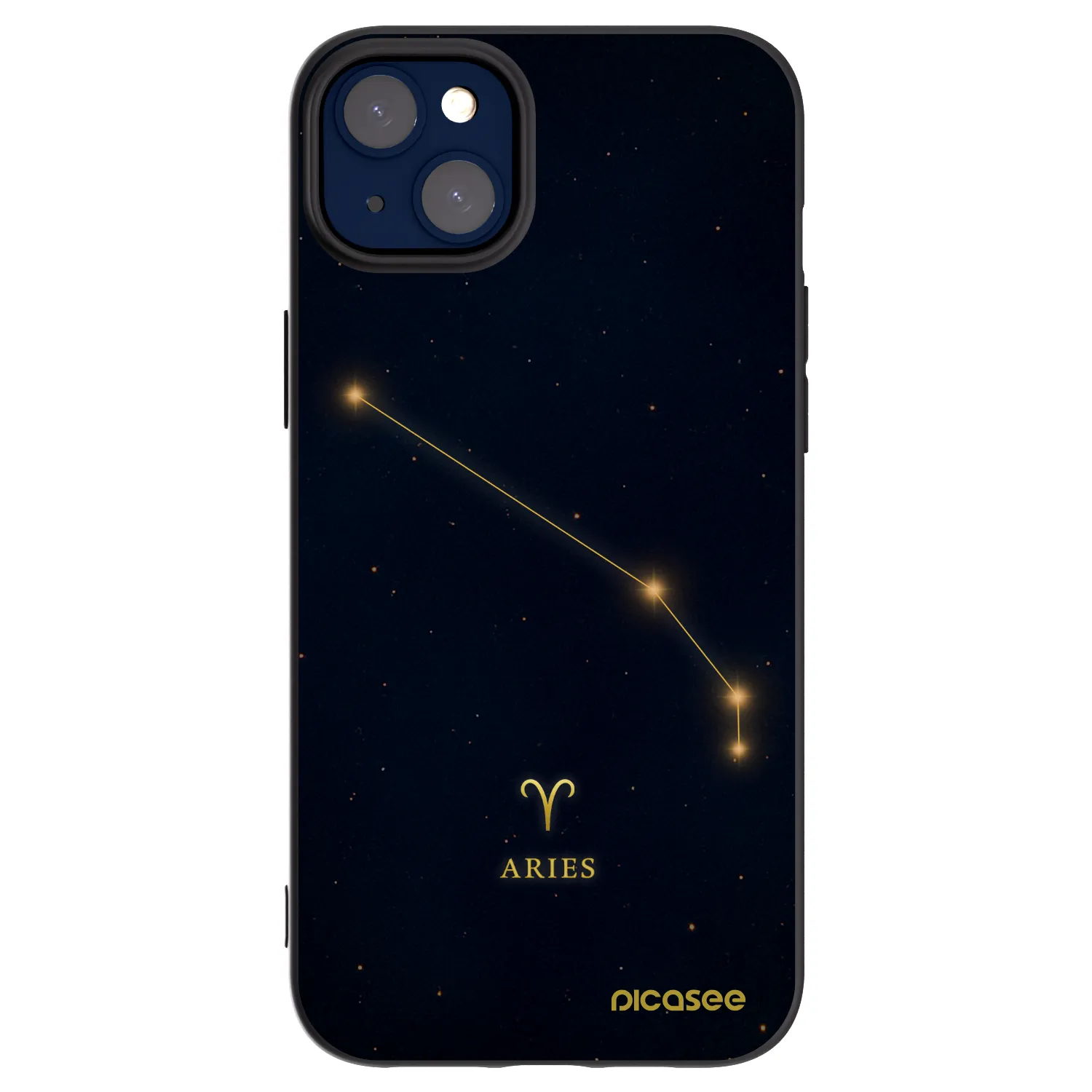 Picasee silikonowe czarne etui na Apple iPhone 14 Plus - ARIES