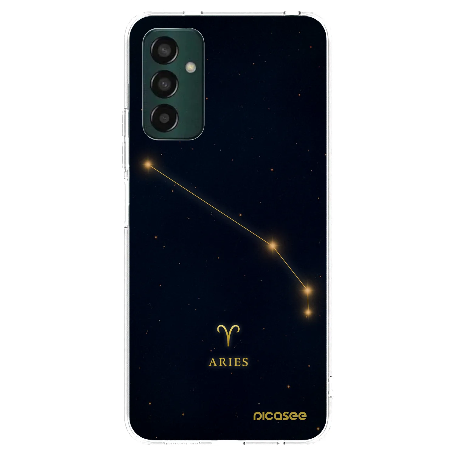 Picasee silikonowe przeźroczyste etui na Samsung Galaxy M13 M135F - ARIES