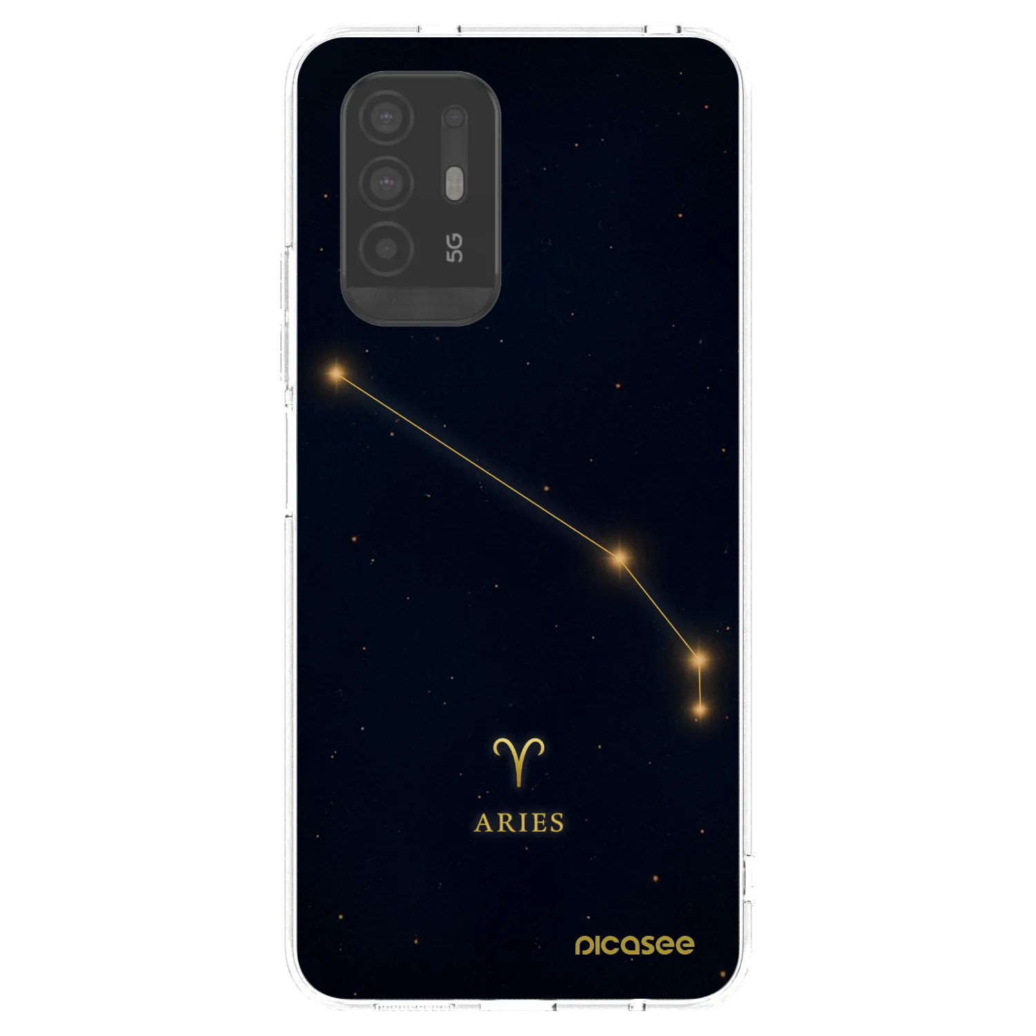 Picasee silikonowe przeźroczyste etui na OPPO A94 5G - ARIES