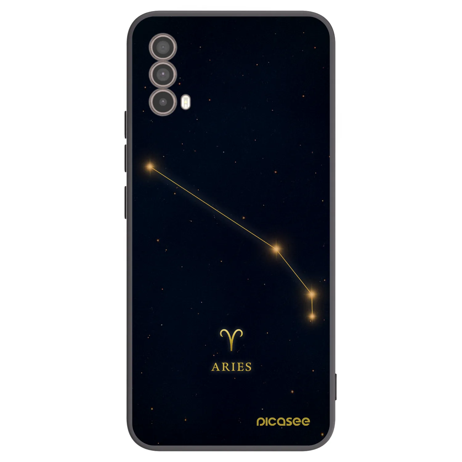 Picasee silikonowe czarne etui na Motorola Moto E40 - ARIES