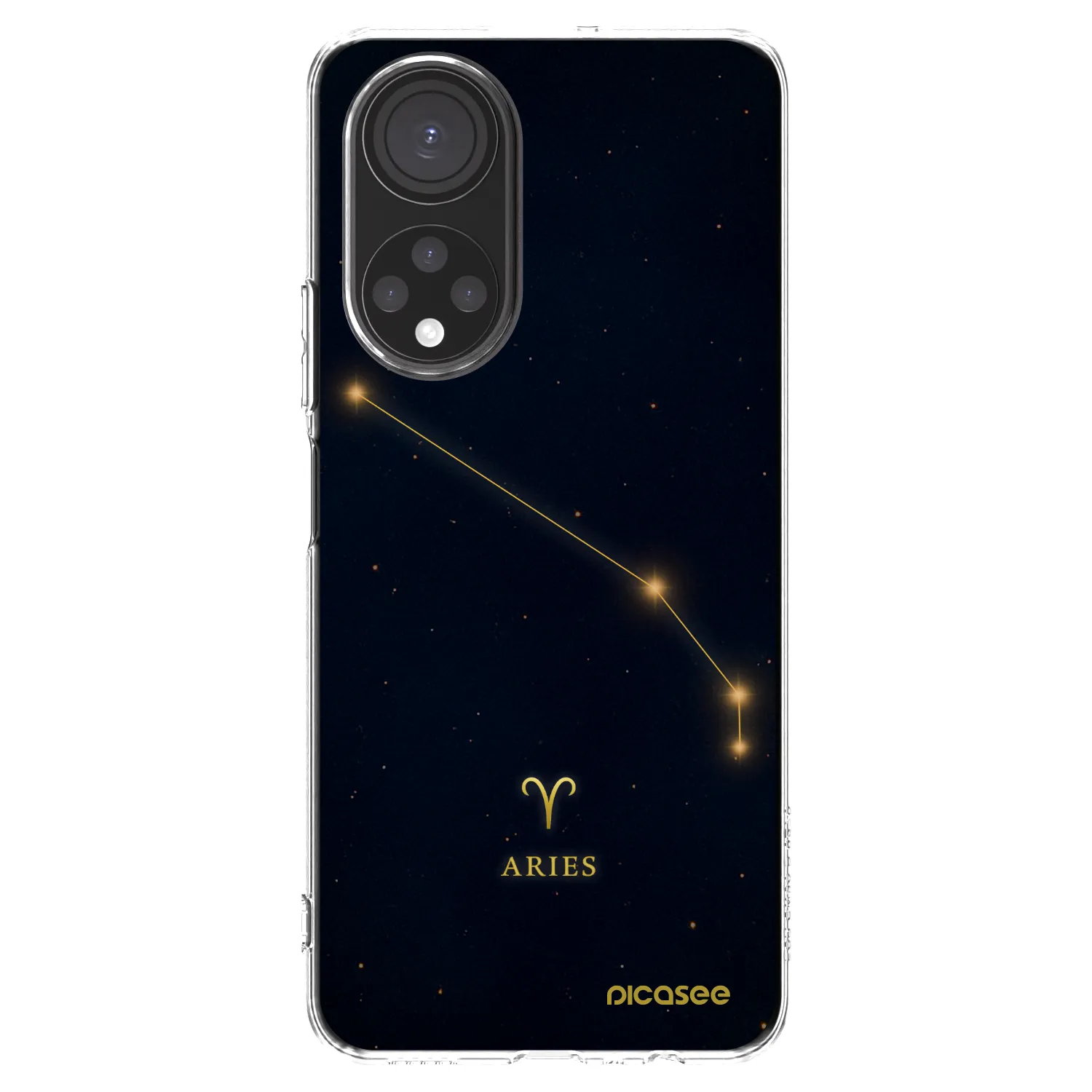 Picasee silikonowe przeźroczyste etui na Honor X7 - ARIES