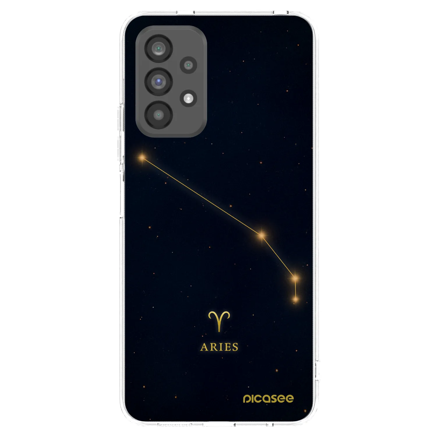 Picasee silikonowe przeźroczyste etui na Samsung Galaxy A73 5G - ARIES