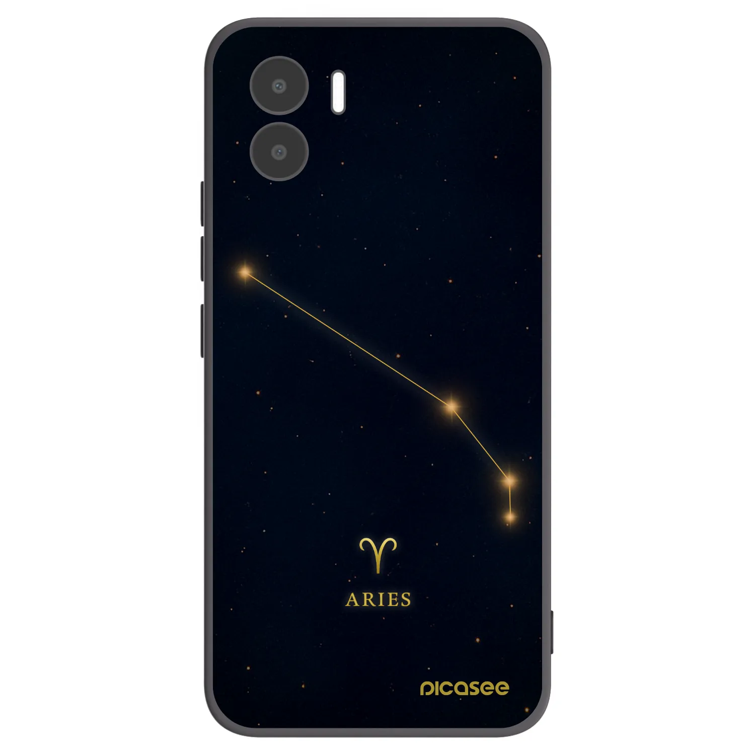 Picasee silikonowe czarne etui na Xiaomi Redmi A1 - ARIES