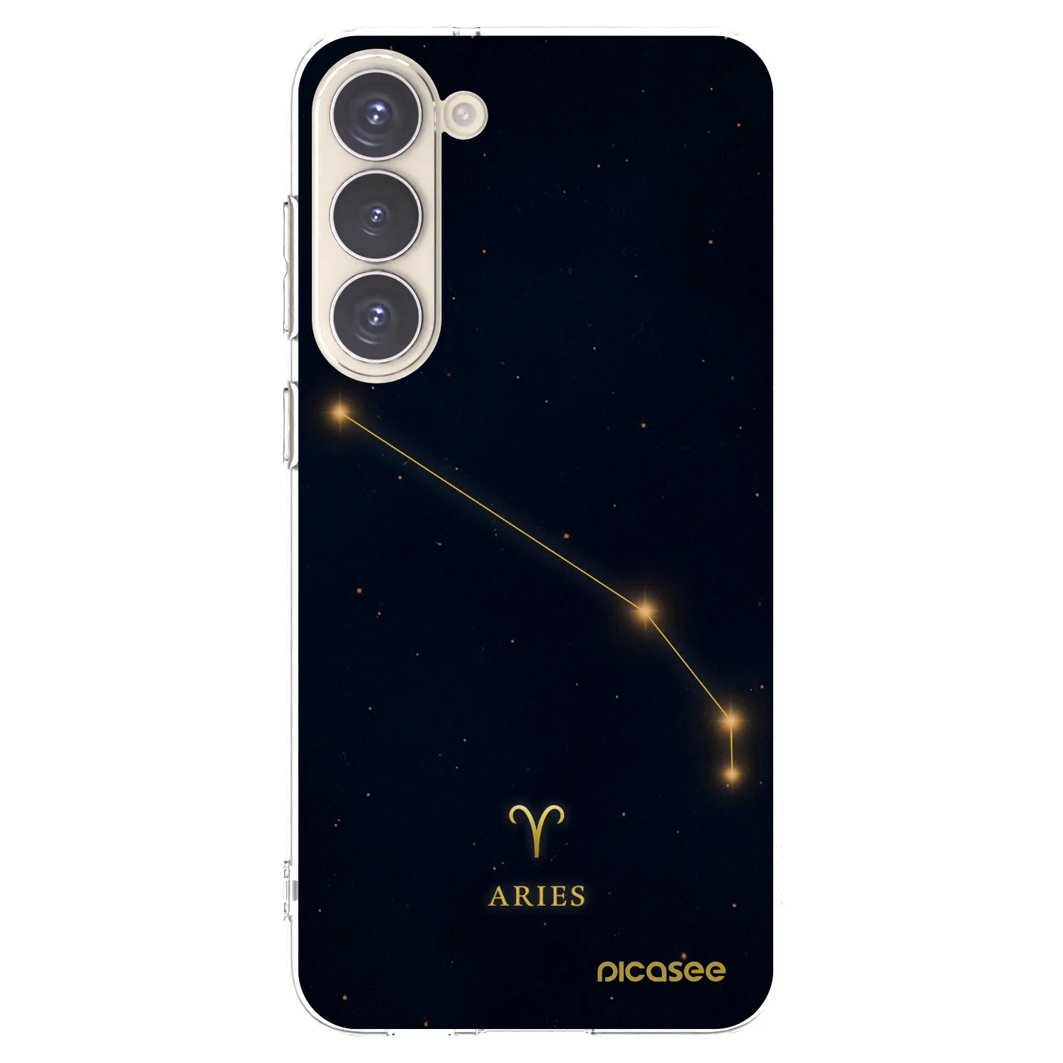 Picasee silikonowe przeźroczyste etui na Samsung Galaxy S23+ 5G - ARIES