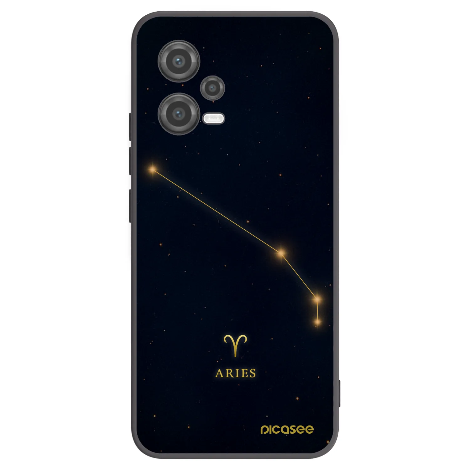 Picasee silikonowe czarne etui na Xiaomi Poco X5 - ARIES