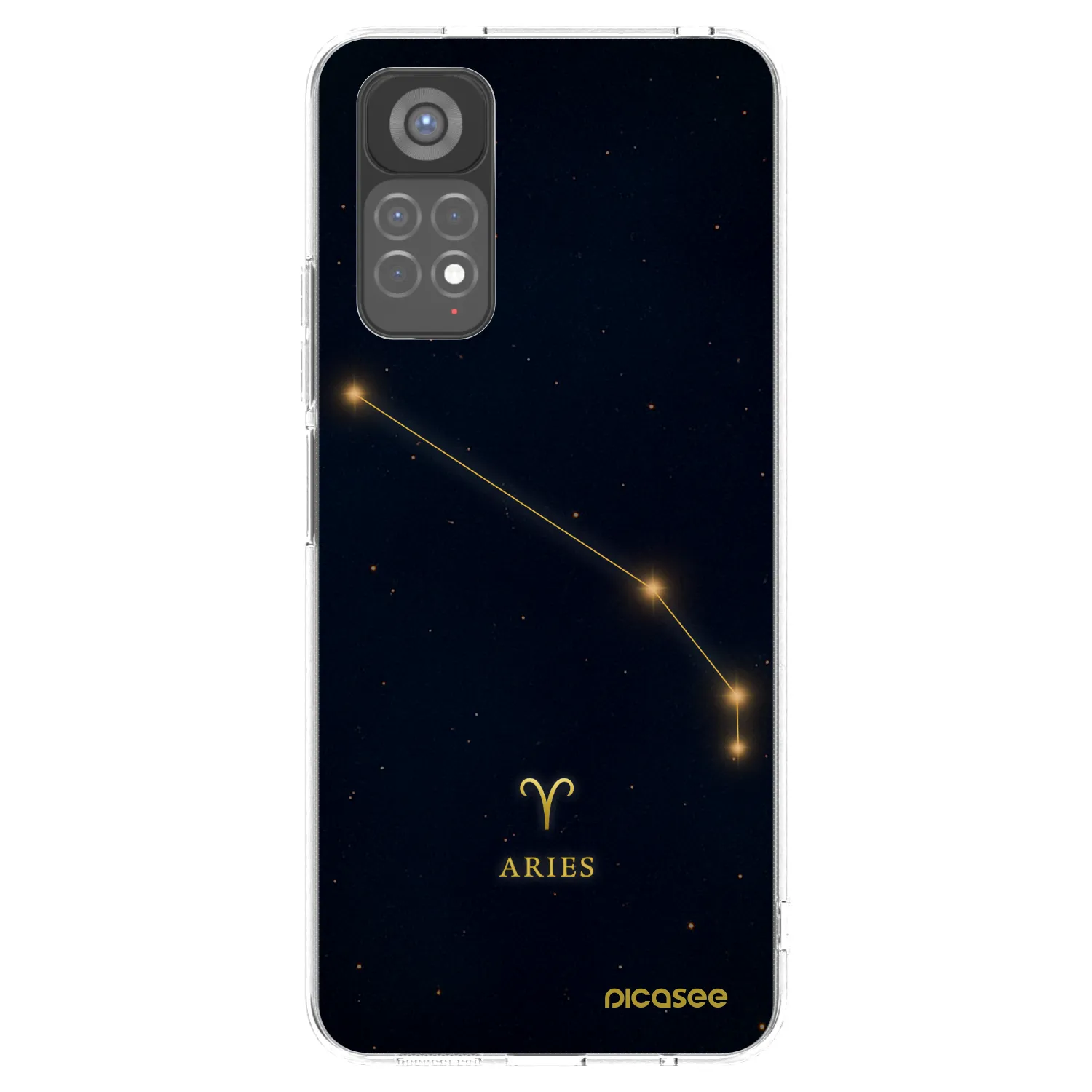 Picasee silikonowe przeźroczyste etui na Xiaomi Redmi Note 11S 5G - ARIES