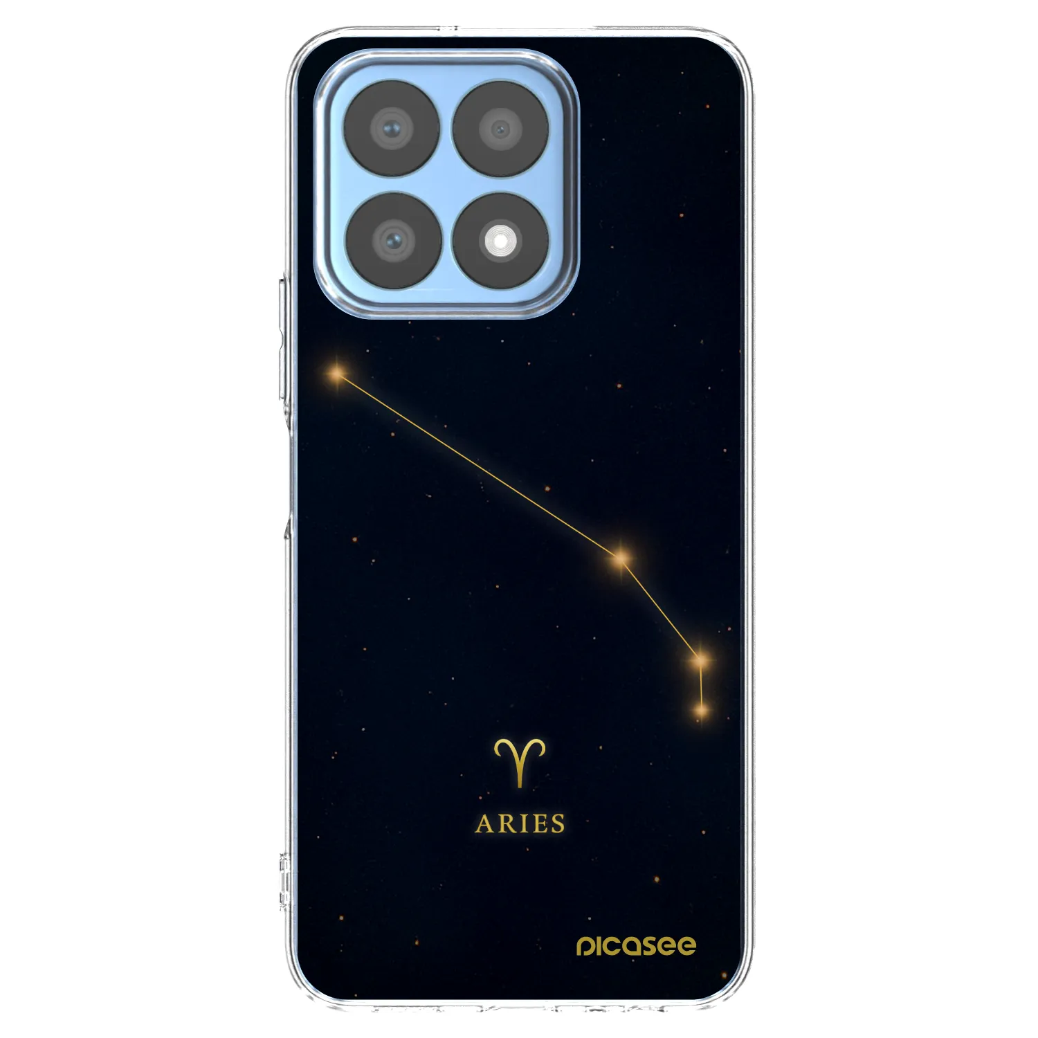 Picasee silikonowe przeźroczyste etui na Honor X8a - ARIES