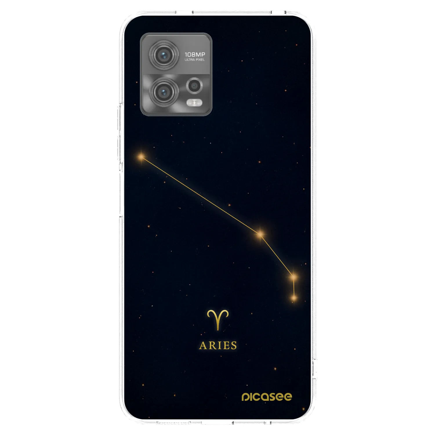 Picasee silikonowe przeźroczyste etui na Motorola Moto G72 - ARIES
