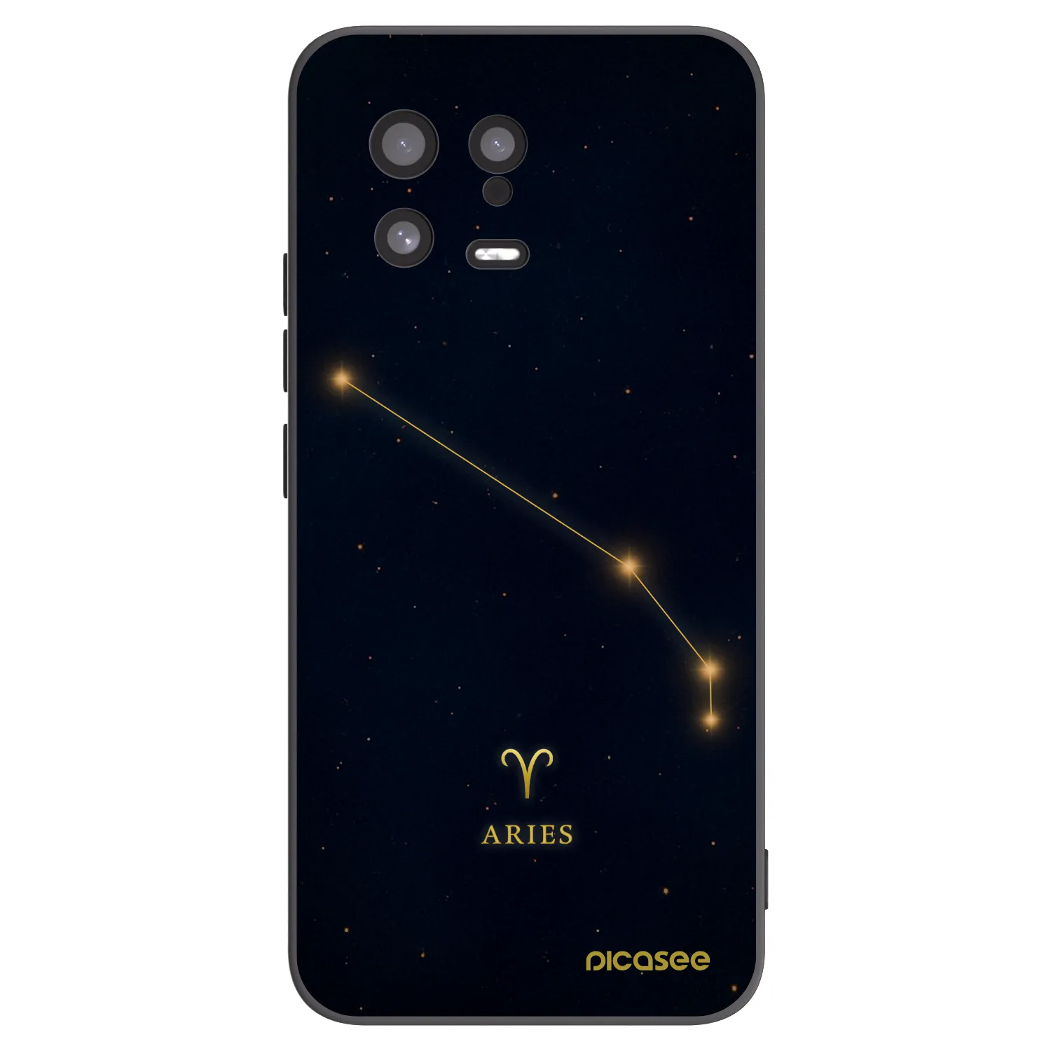 Picasee silikonowe czarne etui na Xiaomi 13 - ARIES