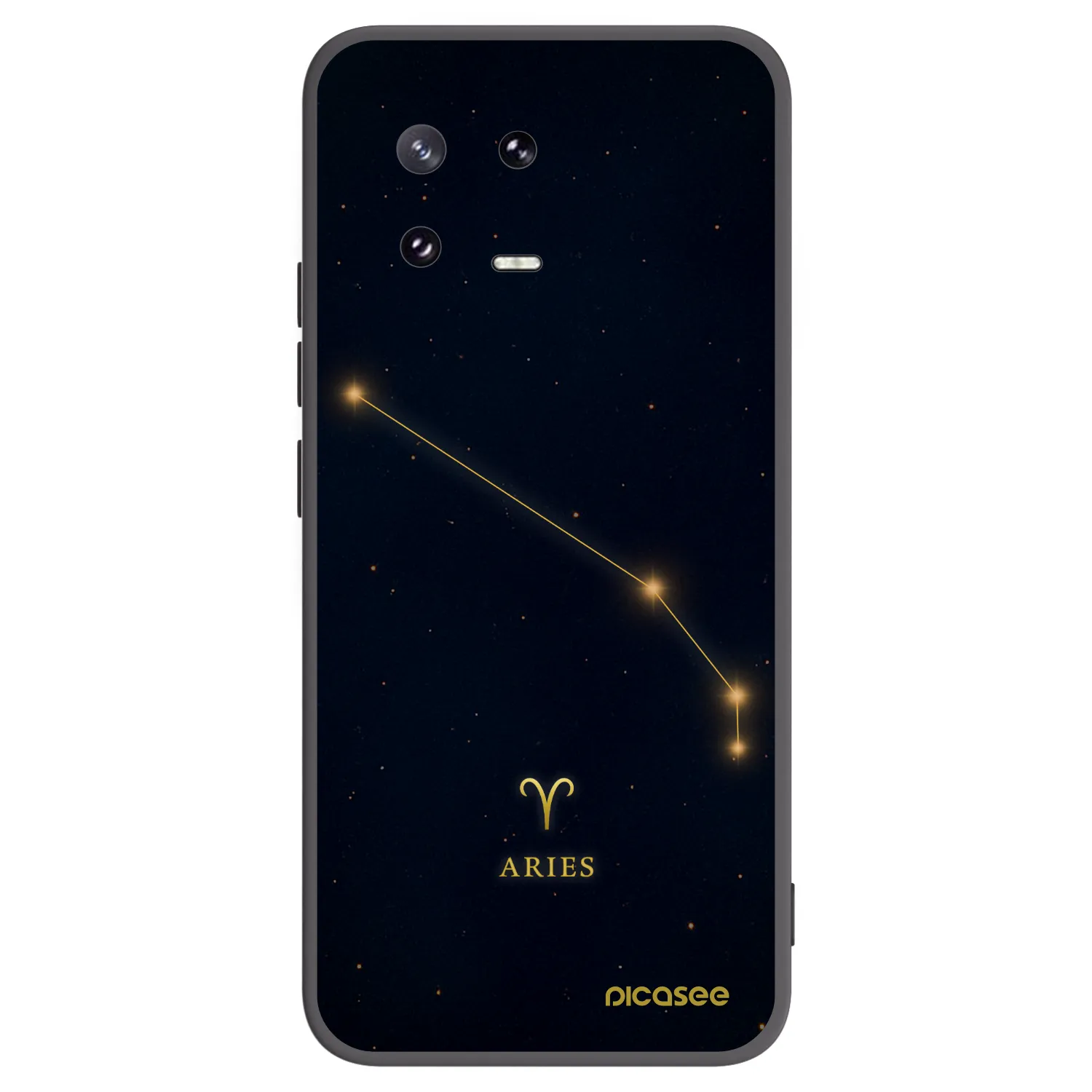 Picasee silikonowe czarne etui na Xiaomi 13 Pro - ARIES