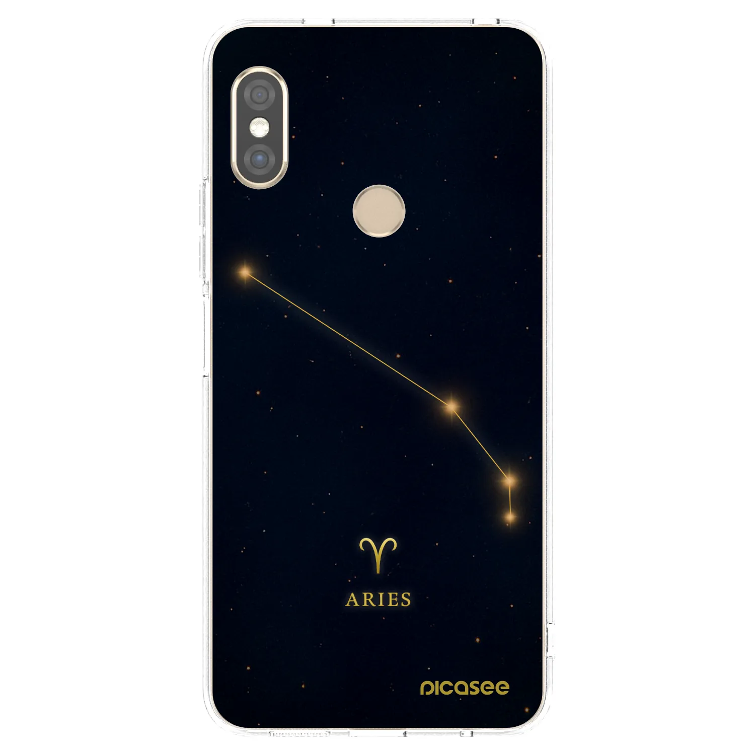 Picasee silikonowe przeźroczyste etui na Xiaomi Redmi Note 5 Global - ARIES