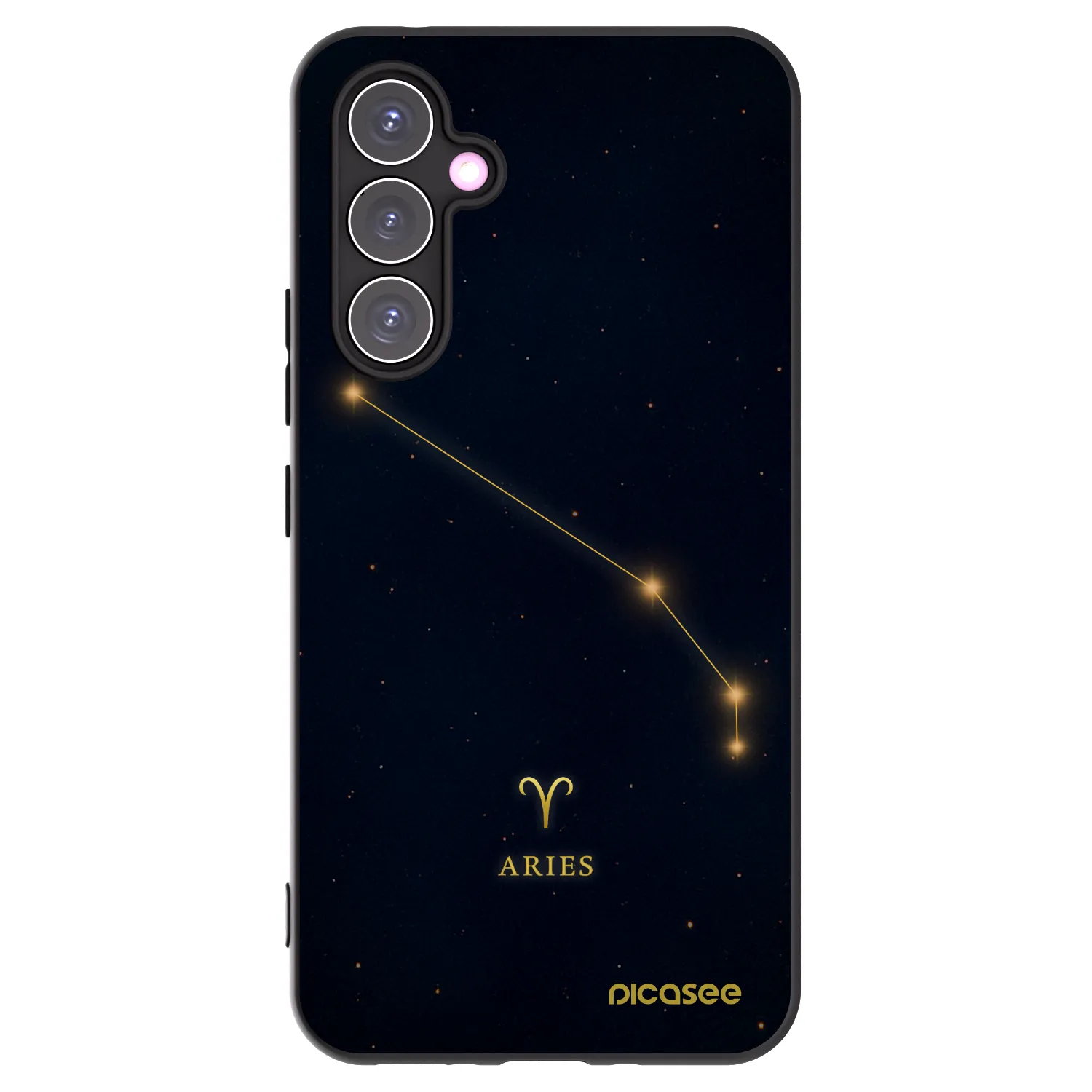 Picasee silikonowe czarne etui na Samsung Galaxy A54 5G A546B - ARIES