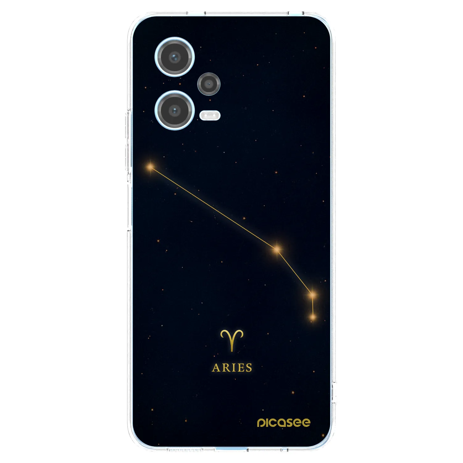 Picasee silikonowe przeźroczyste etui na Xiaomi Redmi Note 12 5G - ARIES