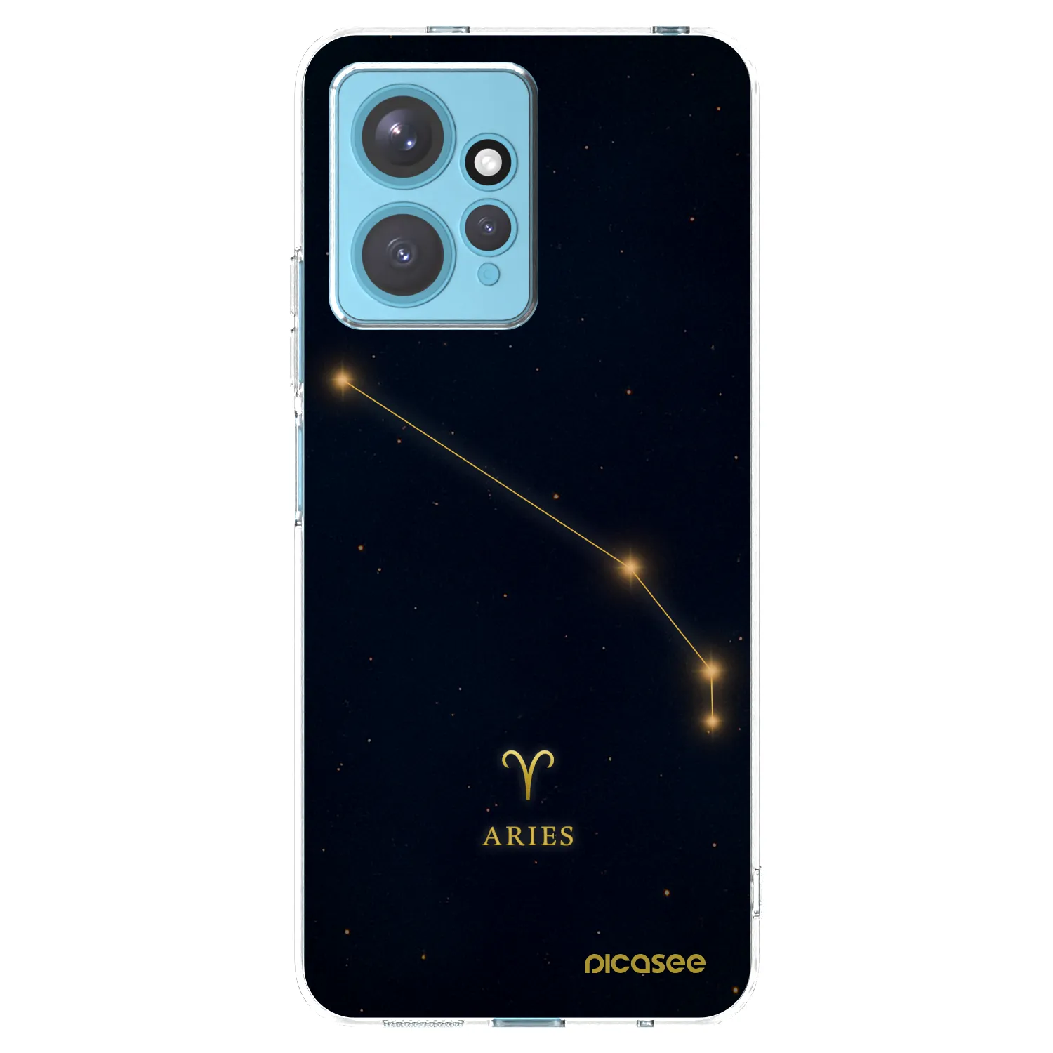 Picasee silikonowe przeźroczyste etui na Xiaomi Redmi Note 12 4G - ARIES
