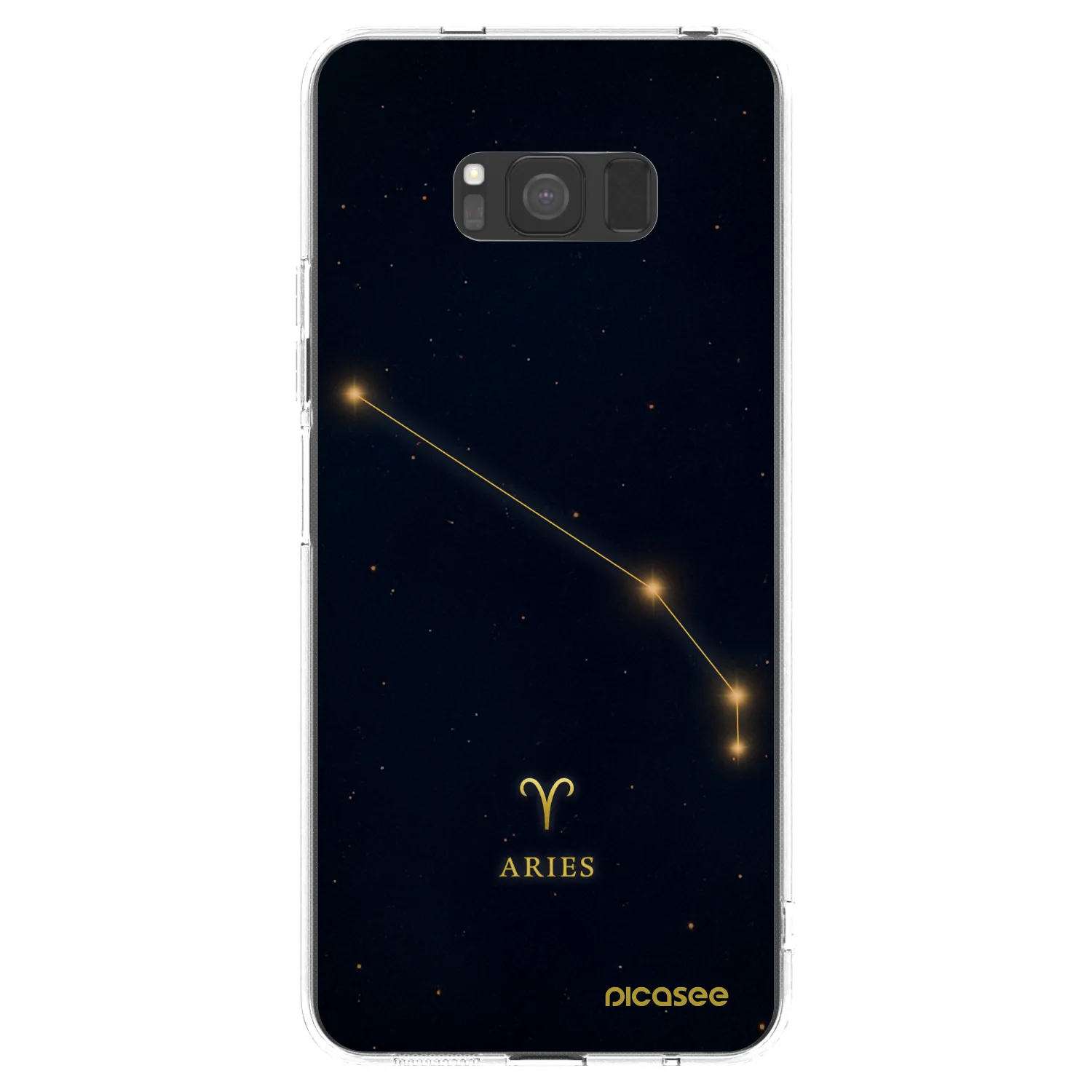 Picasee silikonowe przeźroczyste etui na Samsung Galaxy S8 G950F - ARIES