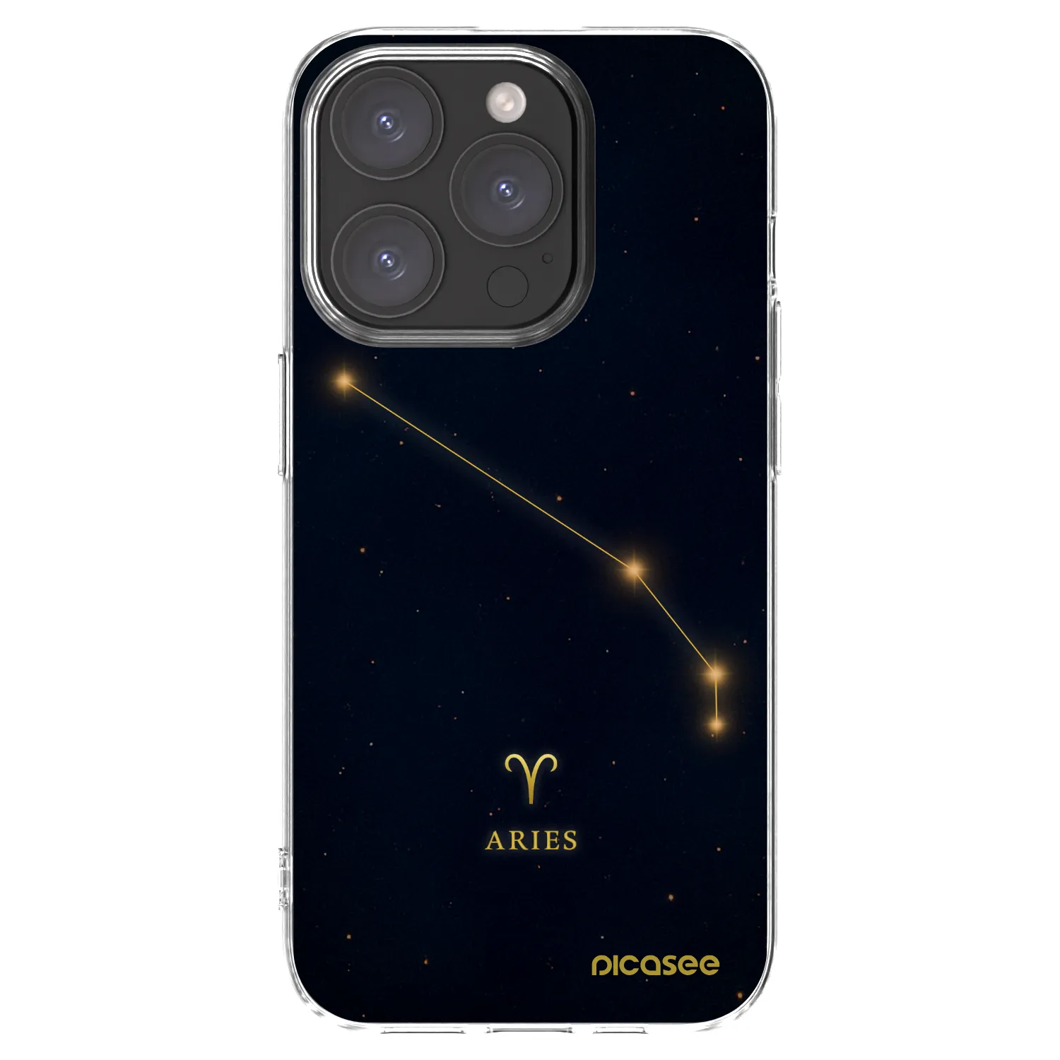 Picasee silikonowe przeźroczyste etui na Apple iPhone 15 Pro - ARIES