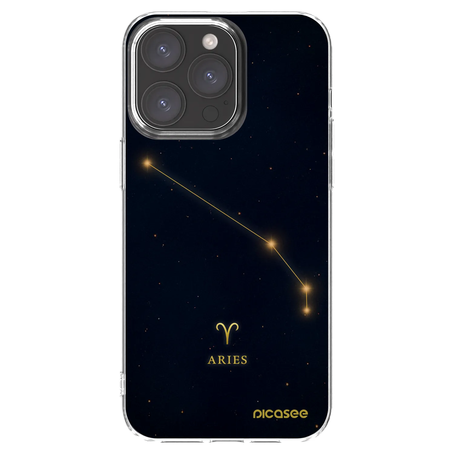 Picasee silikonowe przeźroczyste etui na Apple iPhone 15 Pro Max - ARIES