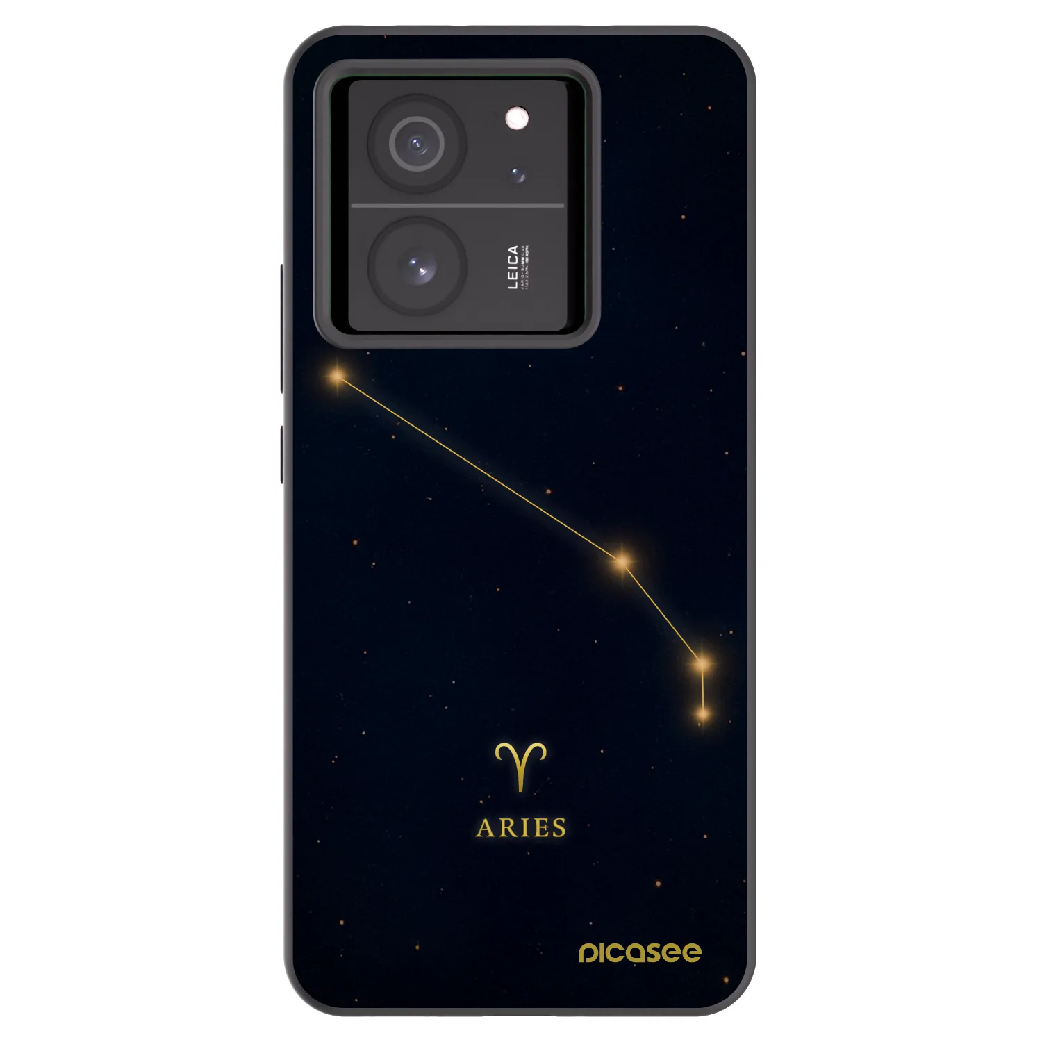 Picasee silikonowe czarne etui na Xiaomi 13T - ARIES
