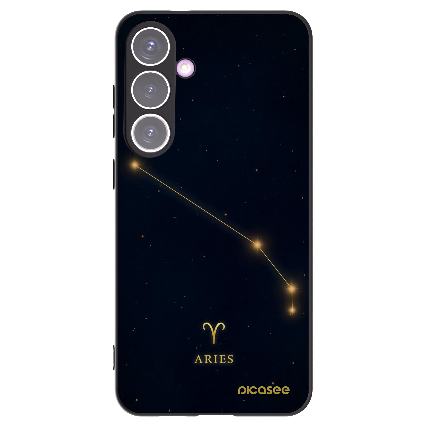 Picasee silikonowe czarne etui na Samsung Galaxy S24+ S926B 5G - ARIES