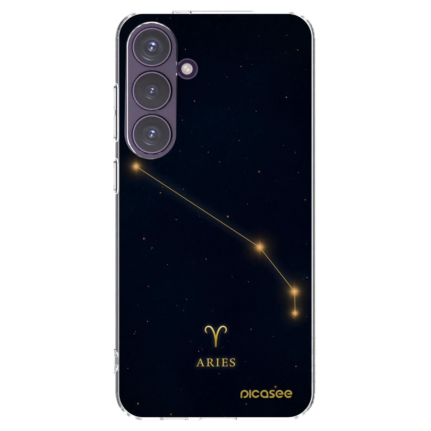 Picasee silikonowe przeźroczyste etui na Samsung Galaxy S24+ S926B 5G - ARIES