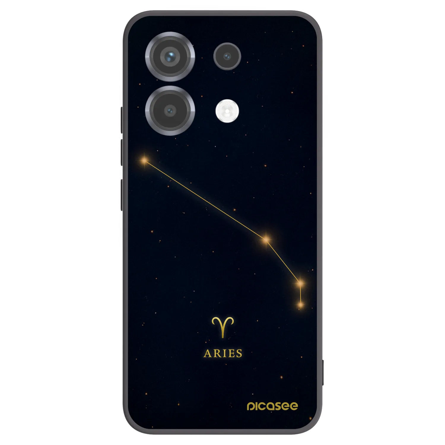 Picasee silikonowe czarne etui na Xiaomi Poco X6 - ARIES