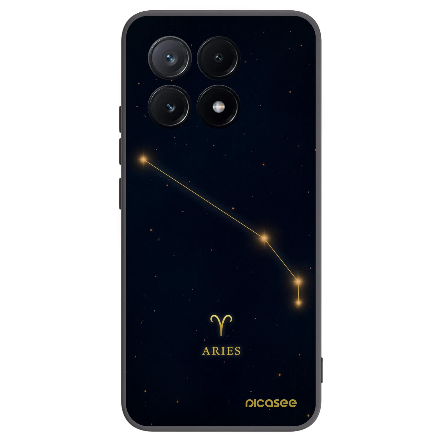 Picasee silikonowe czarne etui na Xiaomi Poco X6 Pro - ARIES