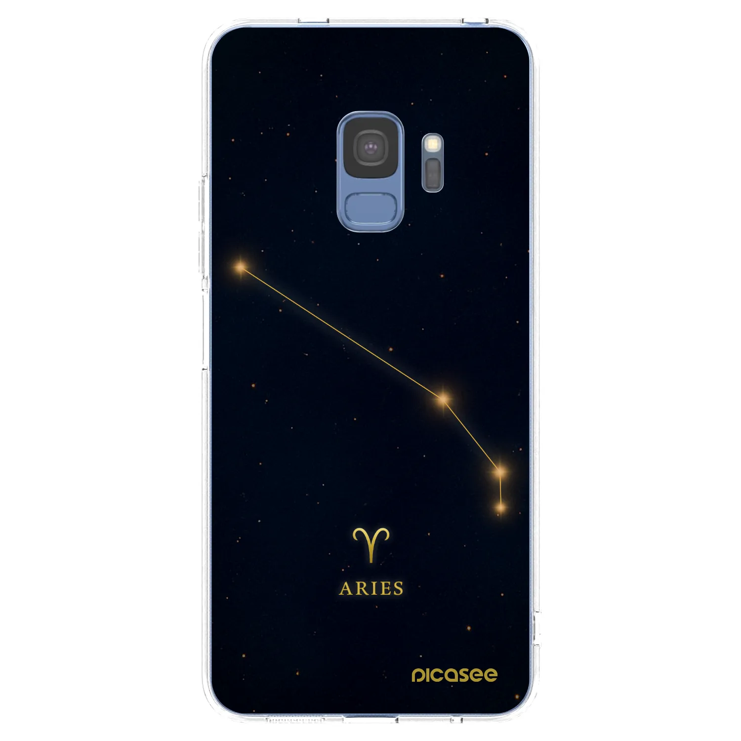 Picasee silikonowe przeźroczyste etui na Samsung Galaxy S9 G960F - ARIES